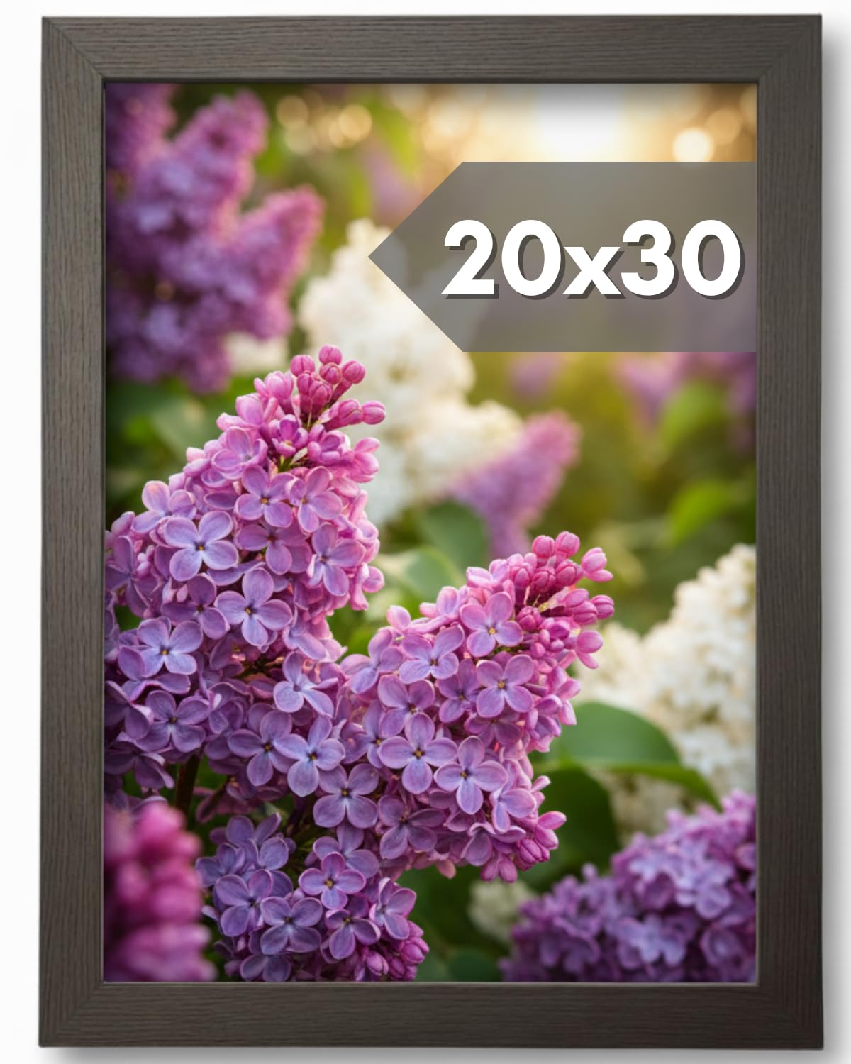 Cornice 20x30 cm in Legno Nero Antiriflesso
