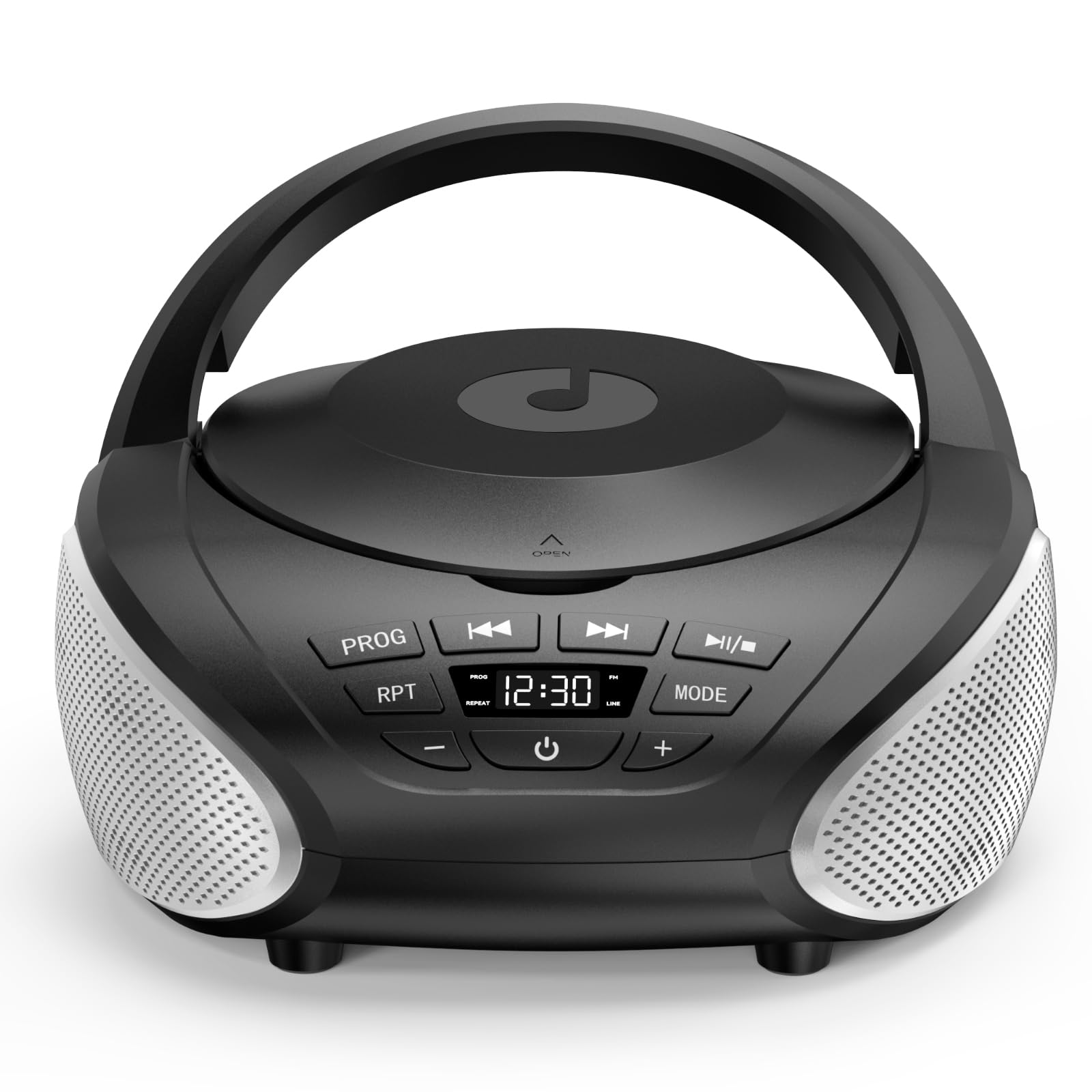 Gueray Lettore CD Portatile Boombox con Altoparlanti Stereo