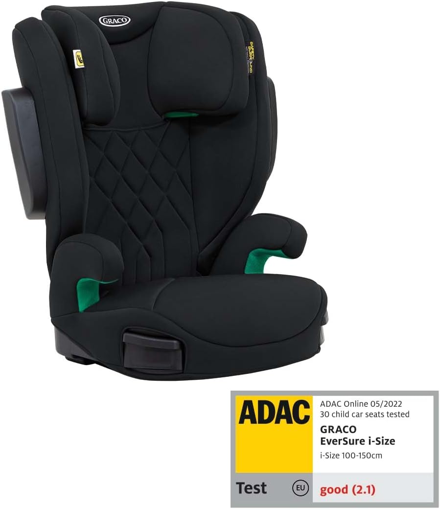 Graco EverSure™ i-Size R129 Rialzo con Schienale Alto, Black - immagine 3