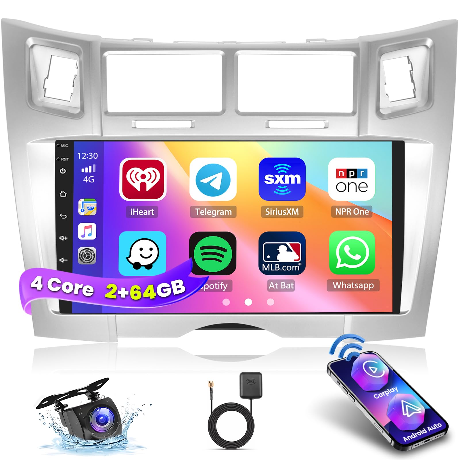 Inefala Autoradio Android 13 per Toyota Yaris 2005-2011