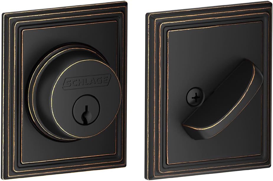 Schlage B60N ADD 716 Chiave 1 Lato, Bronzo Invecchiato