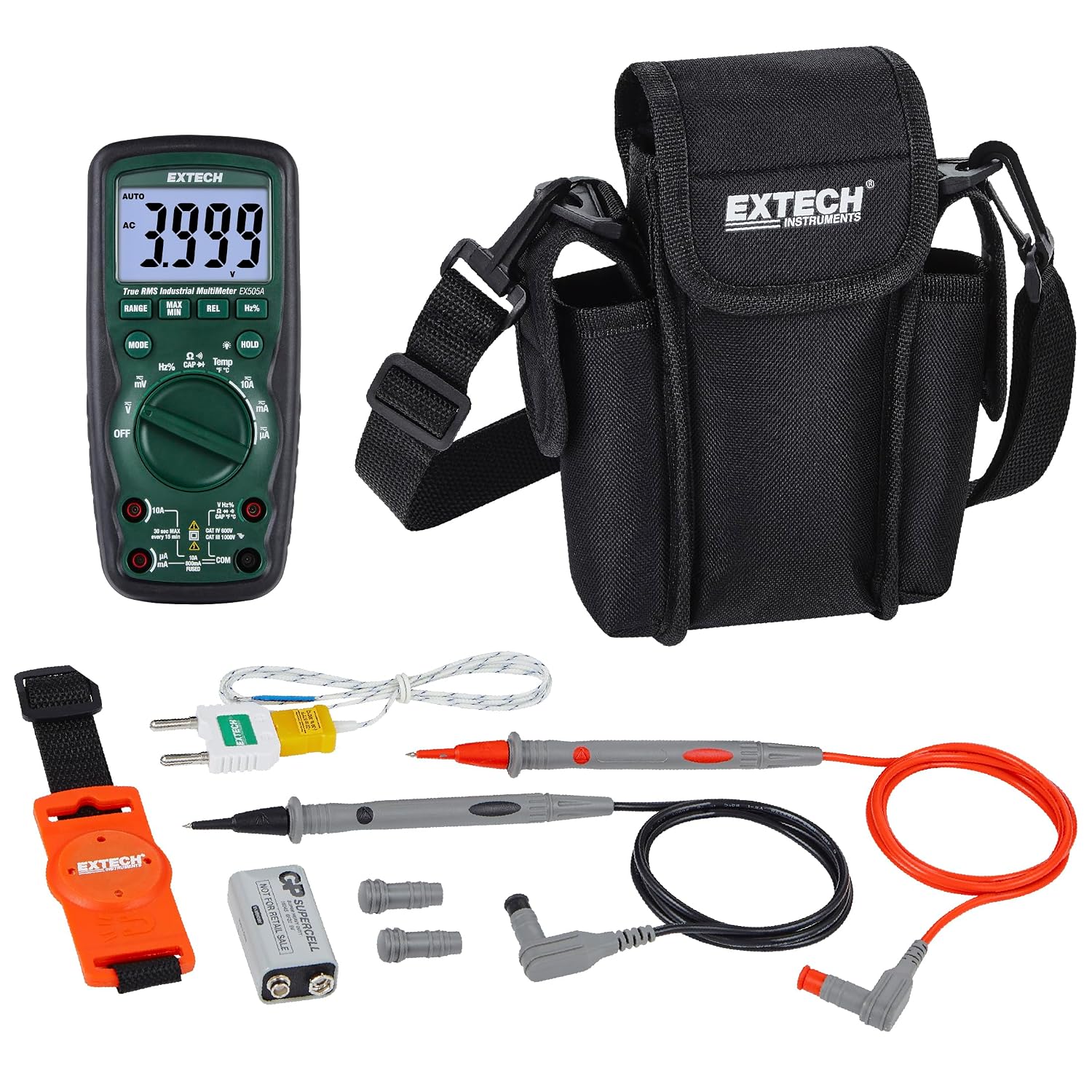 Extech EX505A Heavy Duty True RMS Multimeter (6000 count) | Velz