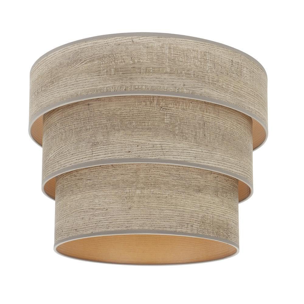 Voltshine Paralume Sospeso Triplo in Legno Grigio