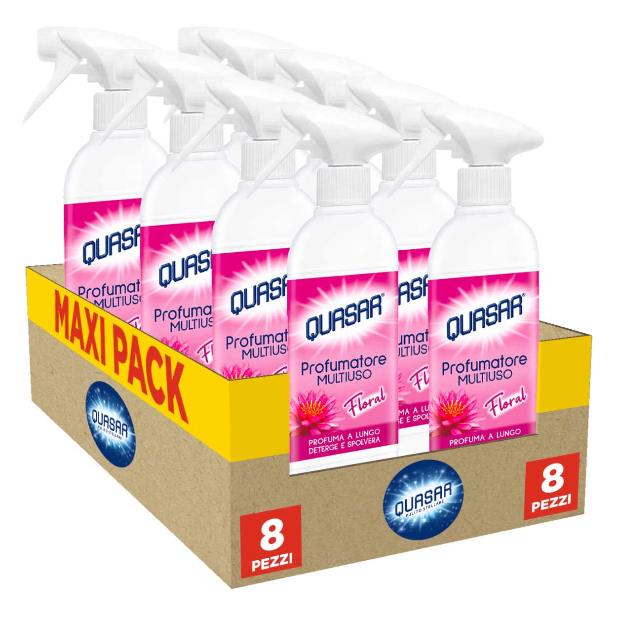 Quasar - Profumatore Multiuso Floral 8x500ml
