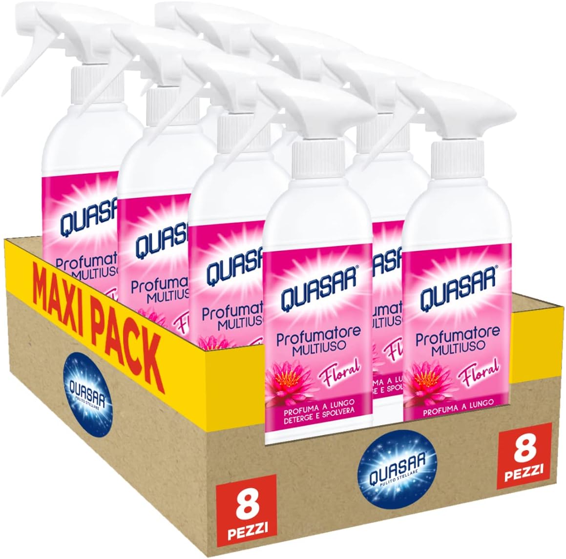 Quasar - Profumatore Multiuso Floral 8x500ml - immagine 1