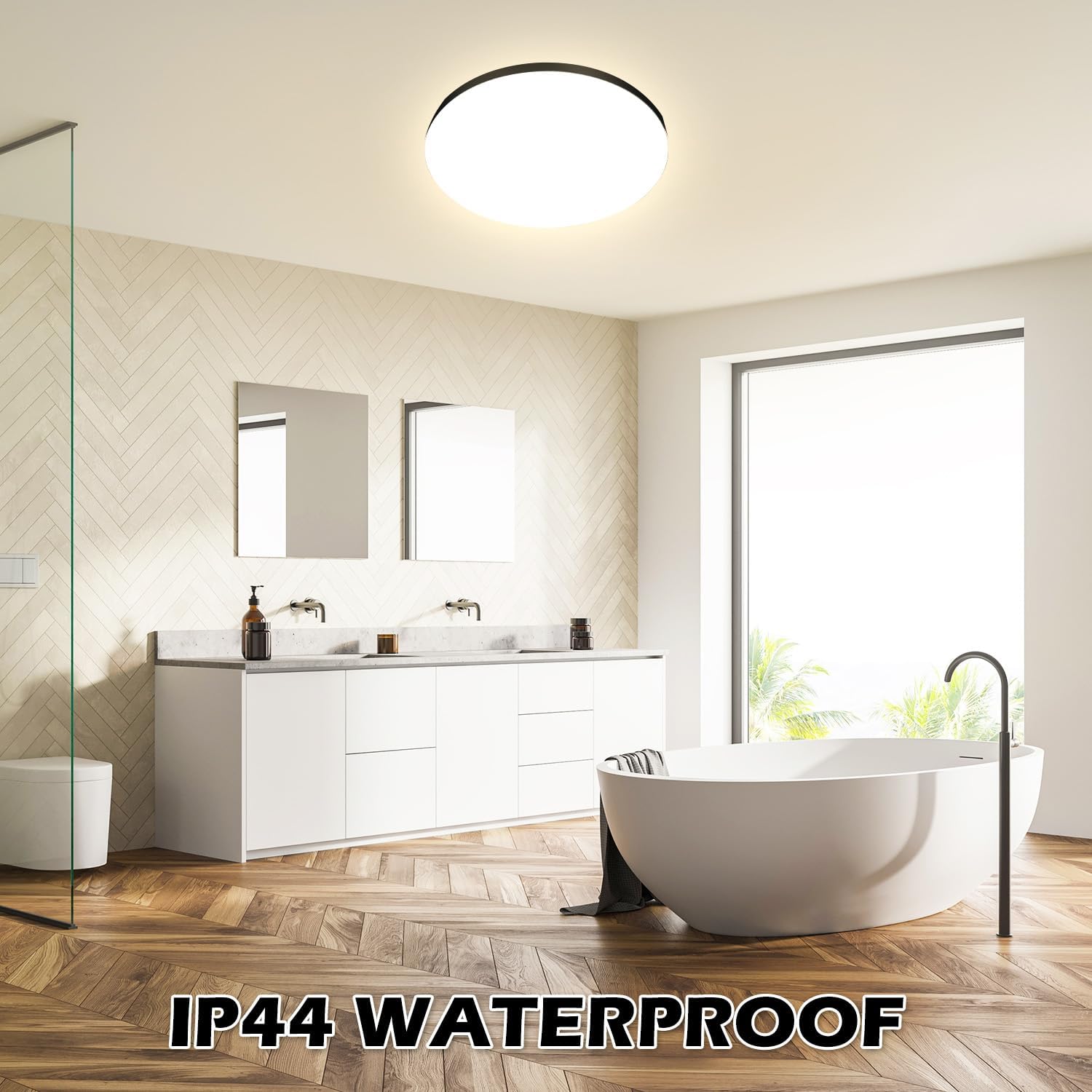 Plafoniera LED Soffitto 24W Rotonda Ø28CM - immagine 6