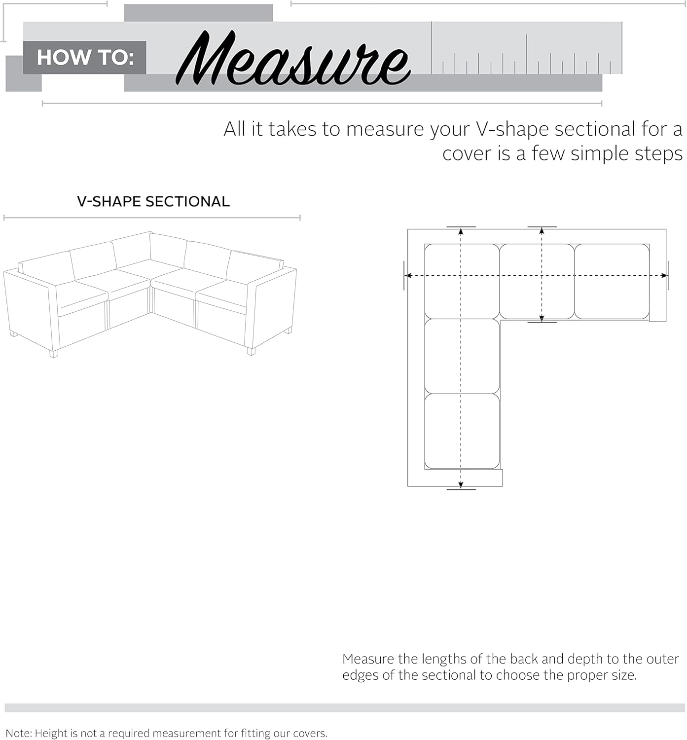 Classic Accessories Copertura Divano Componibile a V - immagine 5