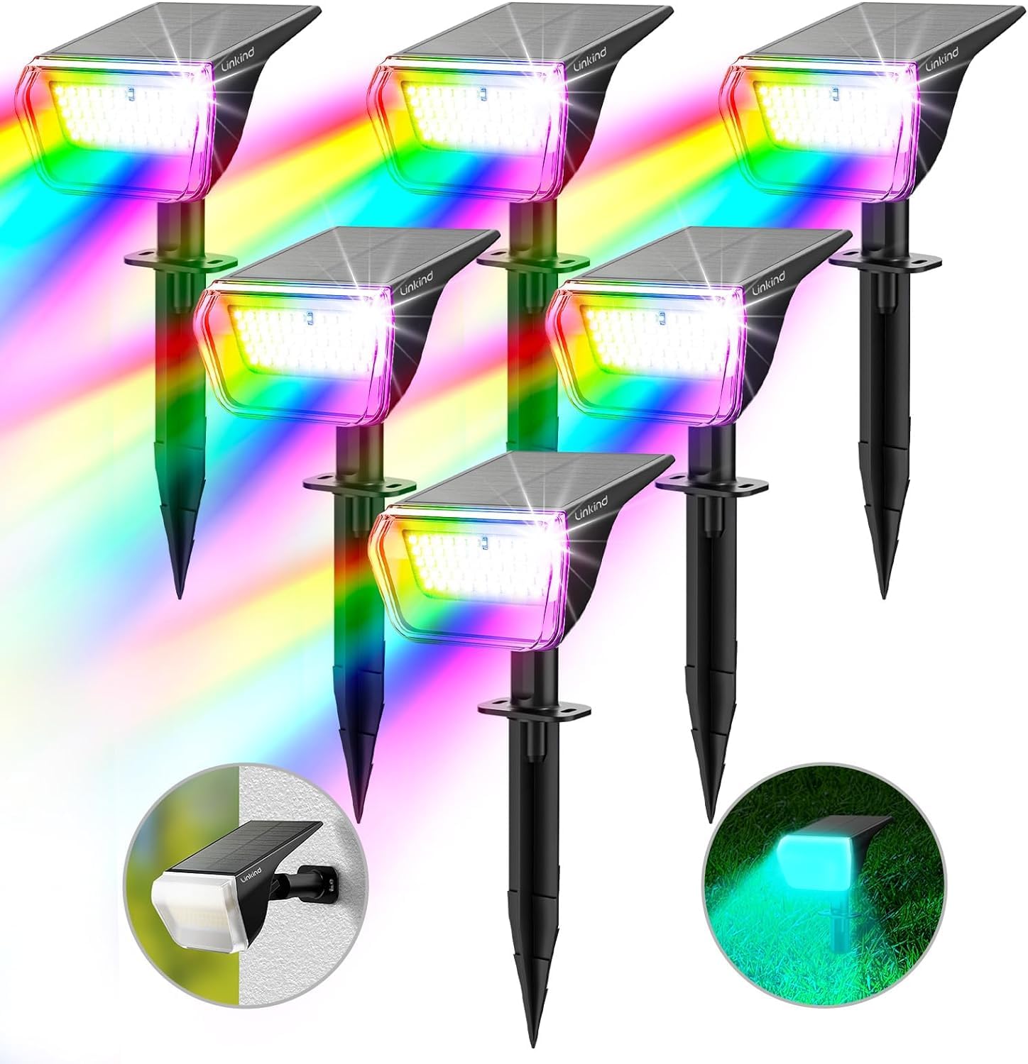 Linkind Luce Solare da Giardino RGB e Bianca