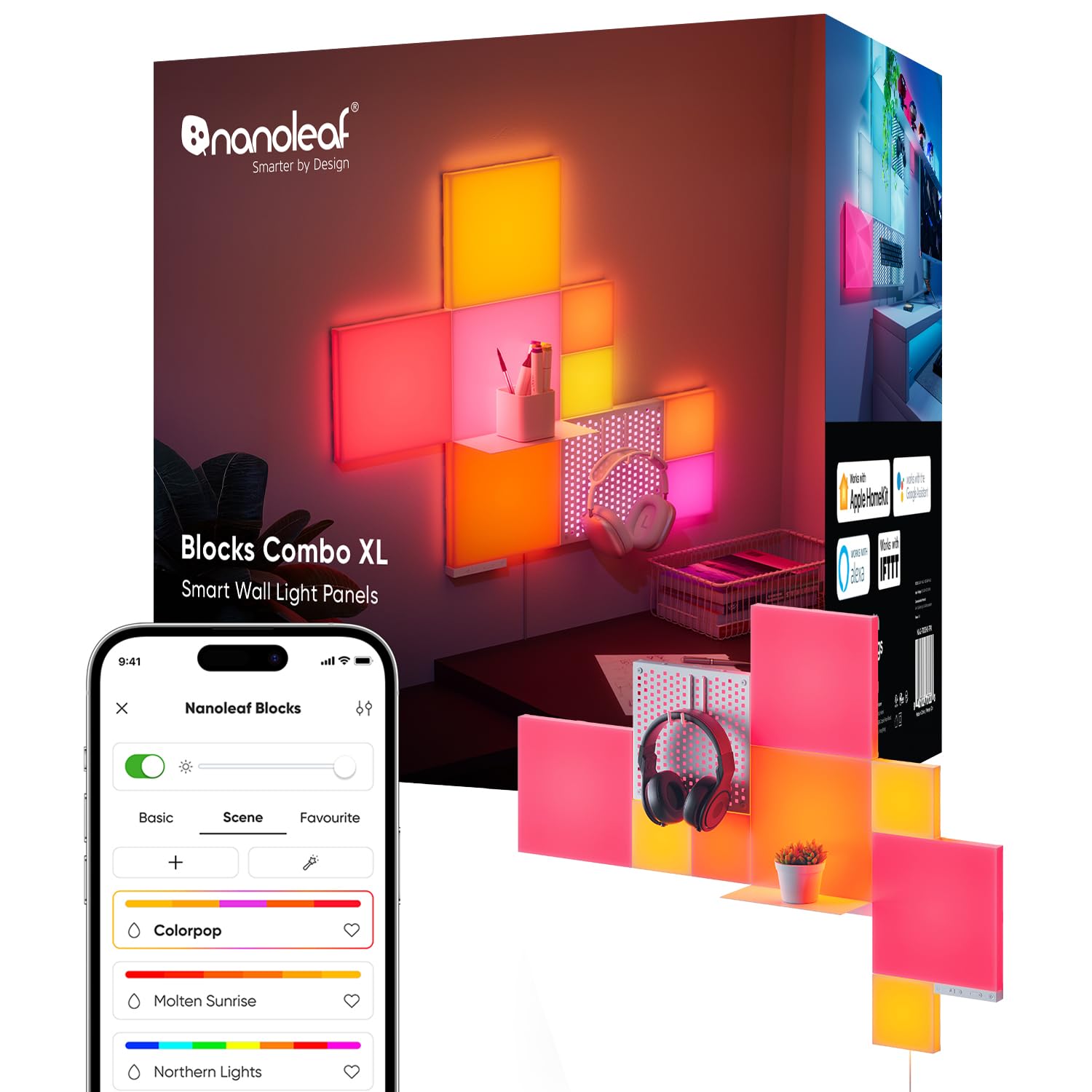 Nanoleaf Blocks Kit Iniziale Combo 10 - Pannelli RGBW