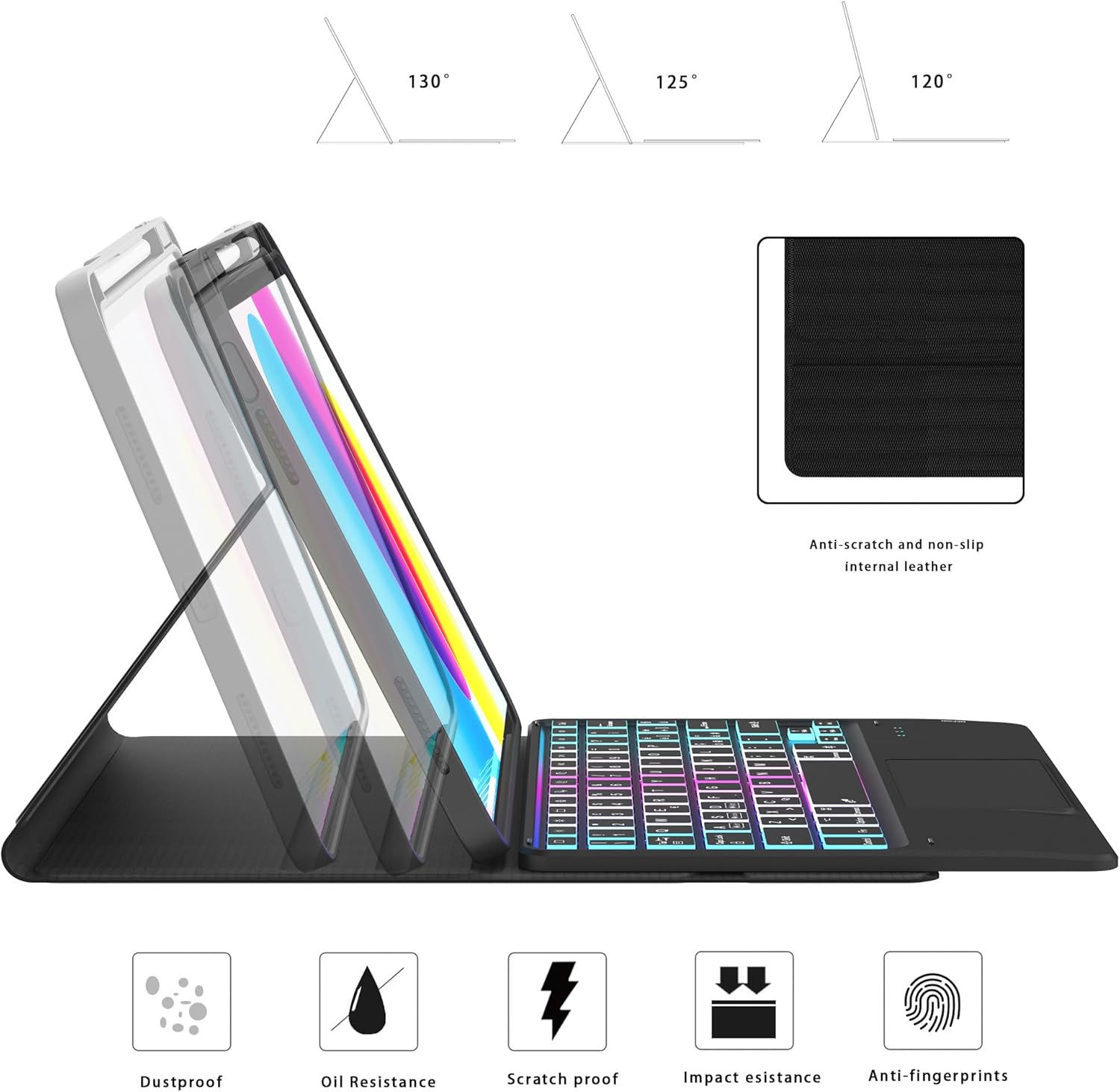 Custodia con Tastiera per iPad 10.9 (10ª Gen) / 11 (11ª Gen) - immagine 5