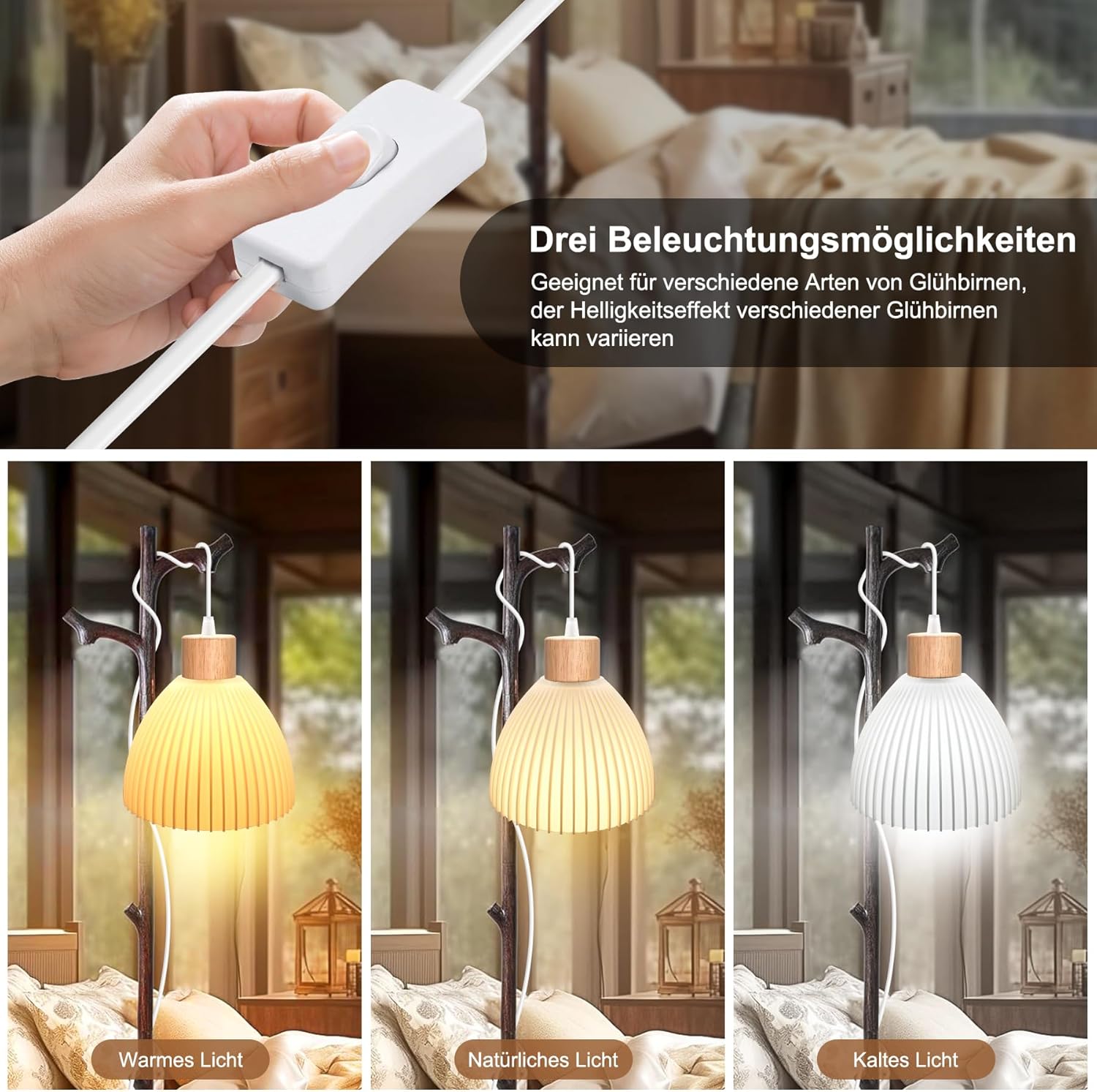 Kit Lampada a Sospensione in Metallo Vintage, 2 Pezzi - immagine 5