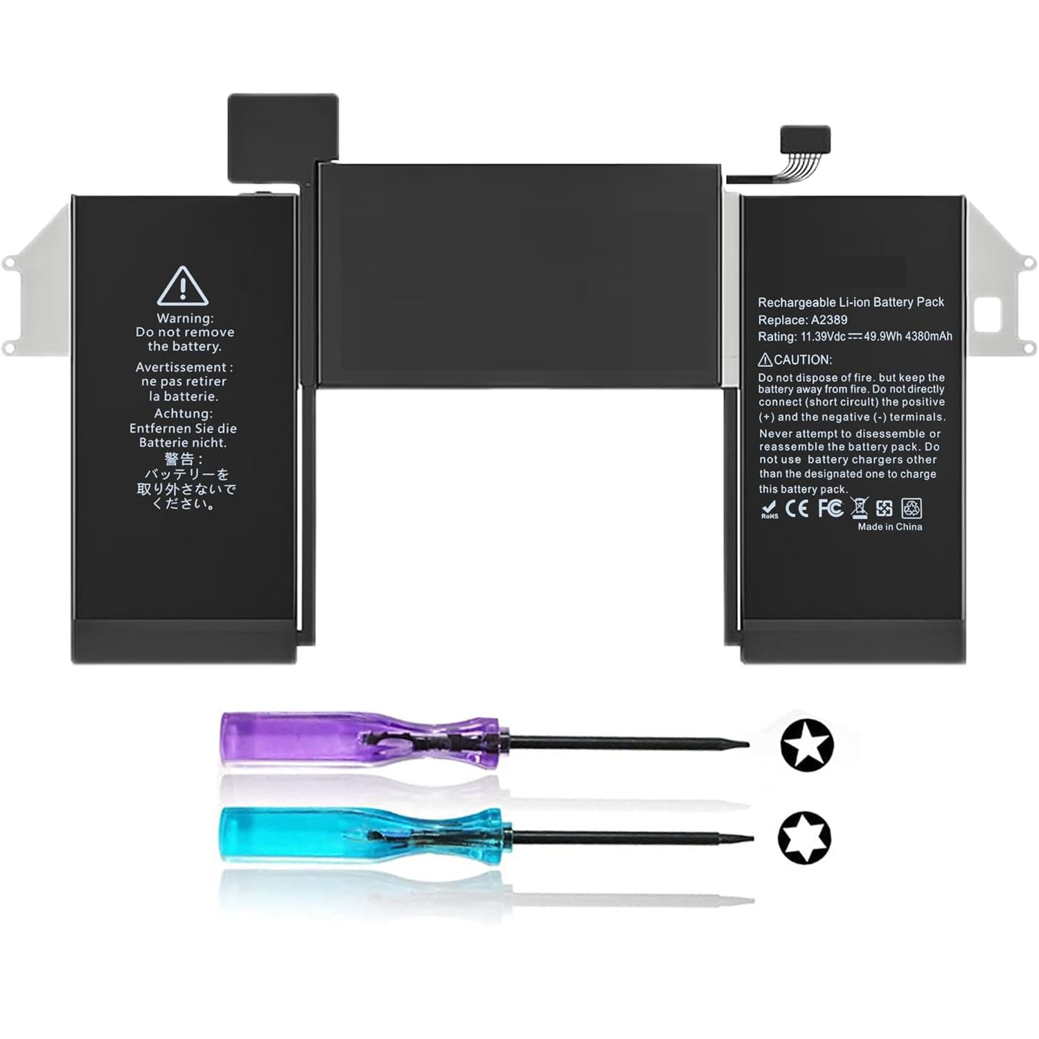 Up Parts® Batteria A2389 per Macbook Air 13" A2337 (2020)