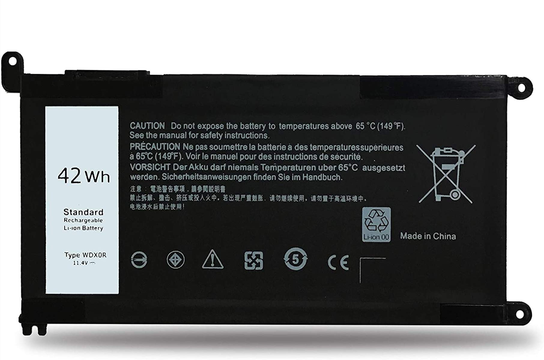 Batteria WDX0R per Dell Inspiron 13-5000 13-7000