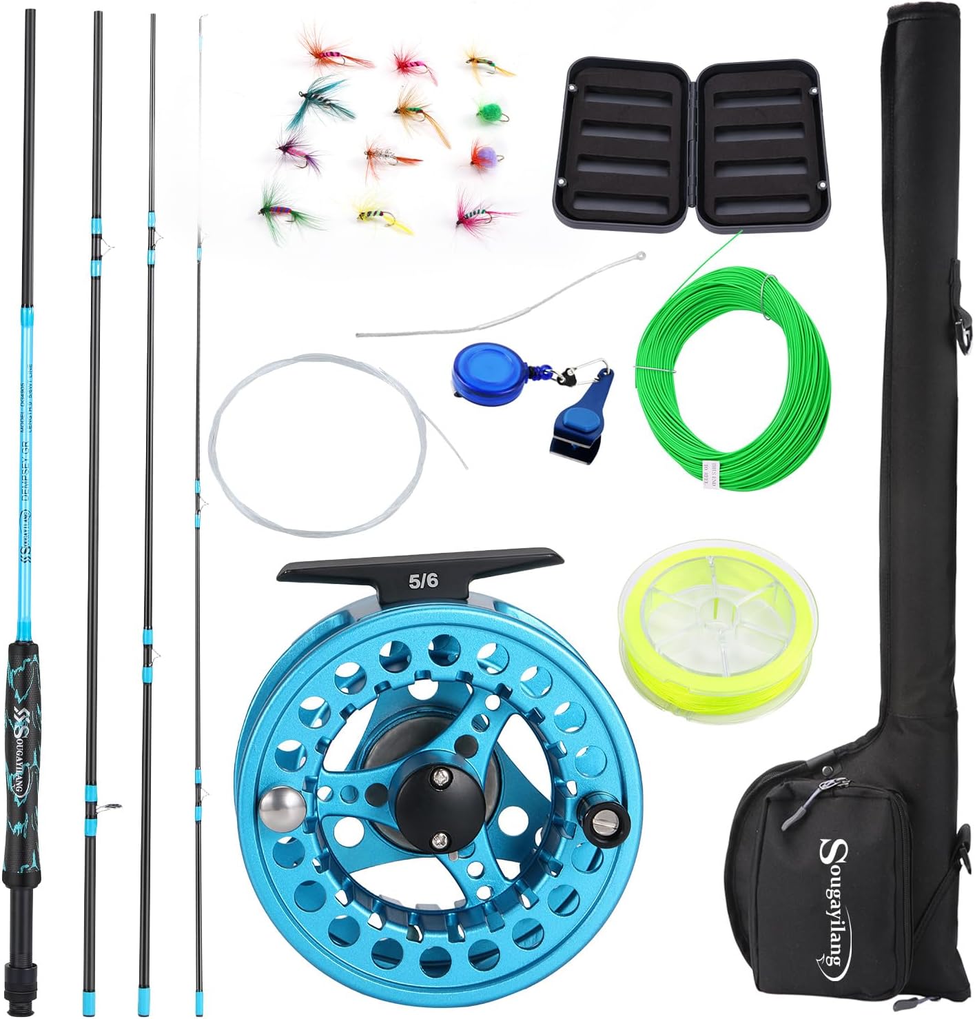 Sougayilang Kit Standard Pesca a Mosca 5/6 Peso 9' - immagine 1