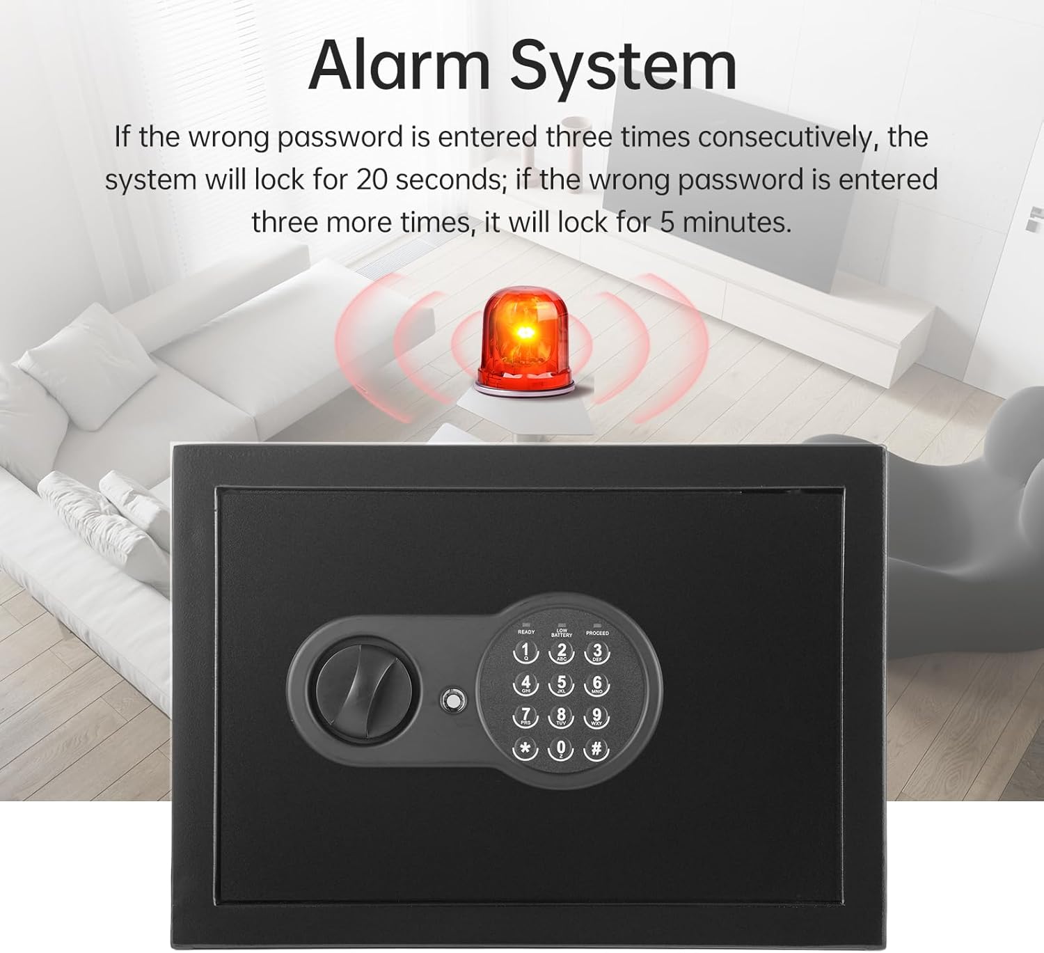 Bisofice Cassaforte Ignifuga e Impermeabile 16.3 L - immagine 4