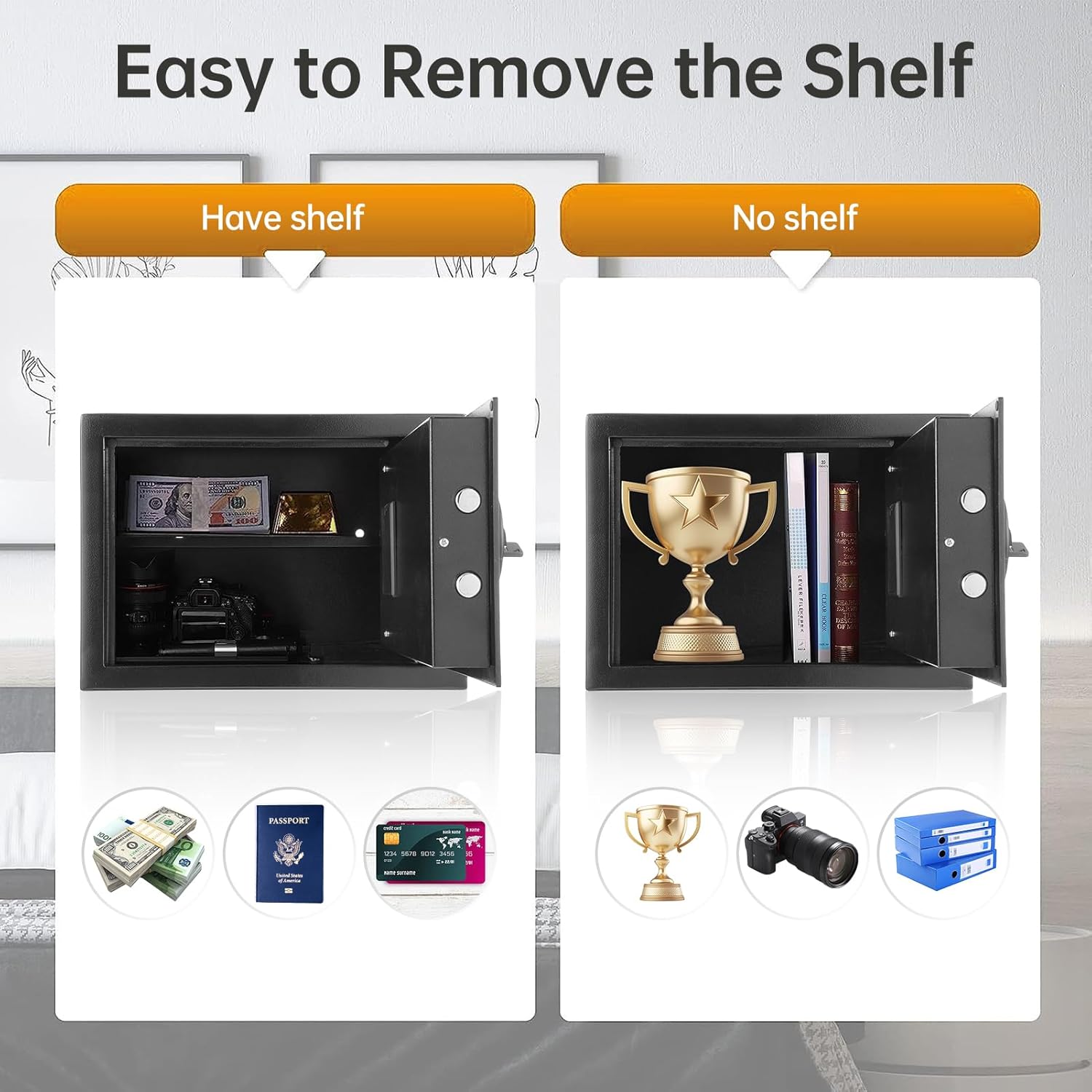 Bisofice Cassaforte Ignifuga e Impermeabile 16.3 L - immagine 5