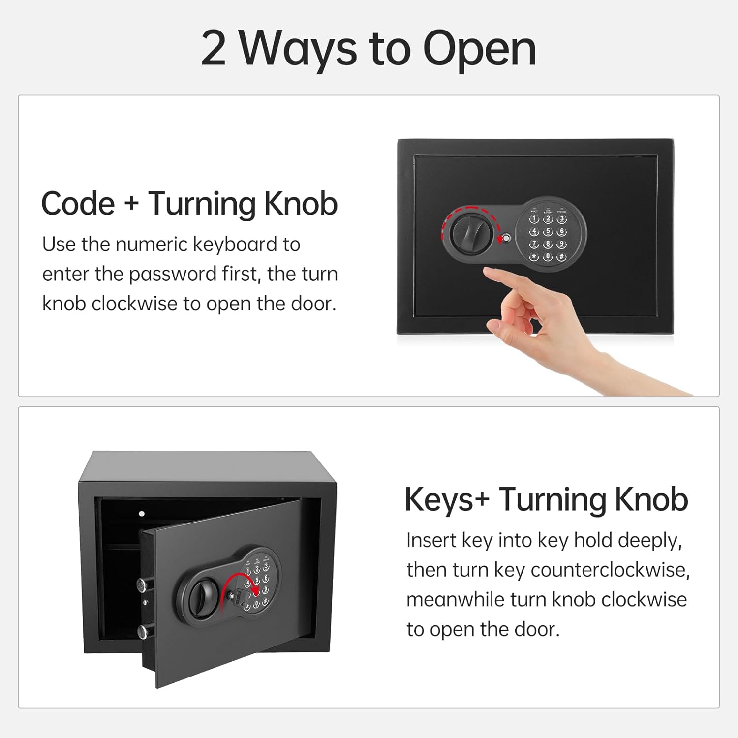 Bisofice Cassaforte Ignifuga e Impermeabile 16.3 L - immagine 6