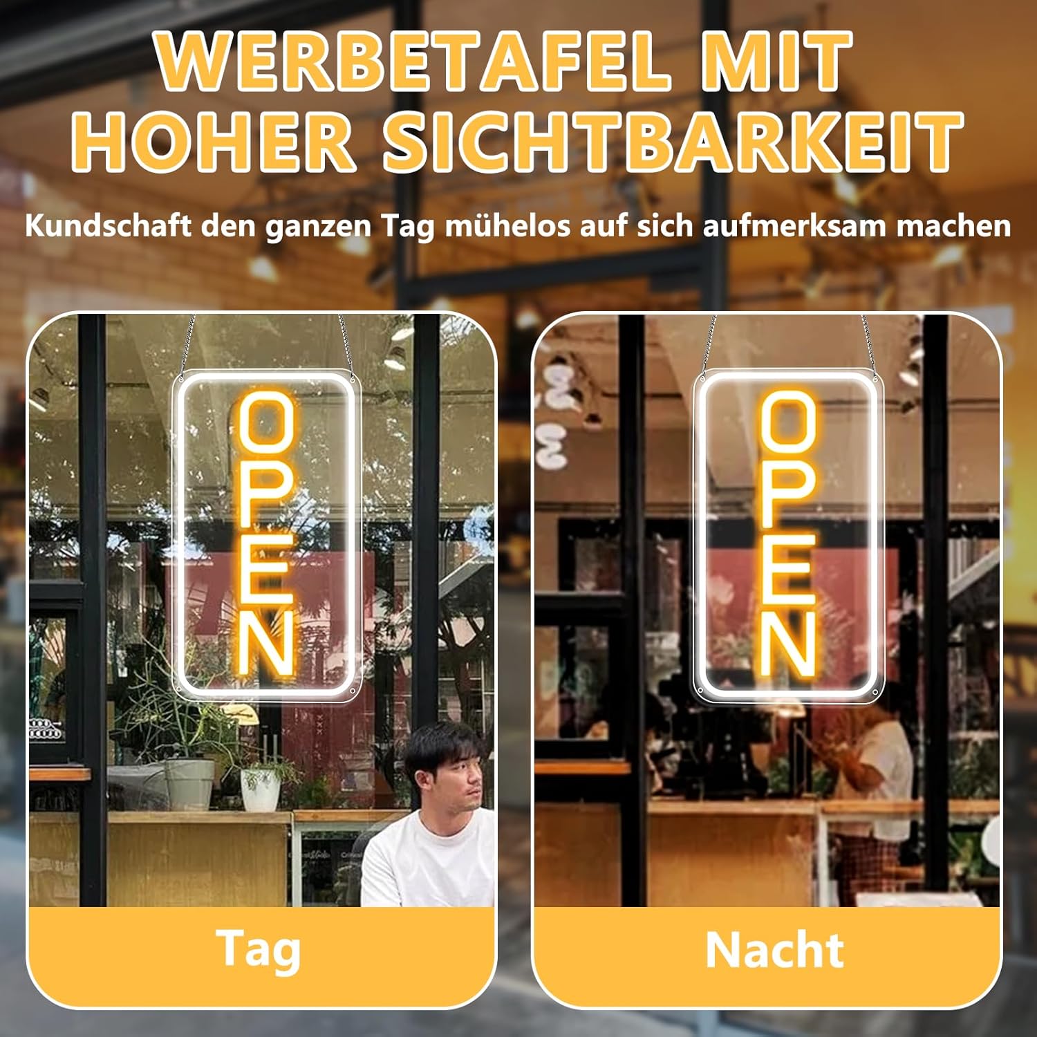 Lightingwill Cartello Open Neon LED 5V USB - immagine 2