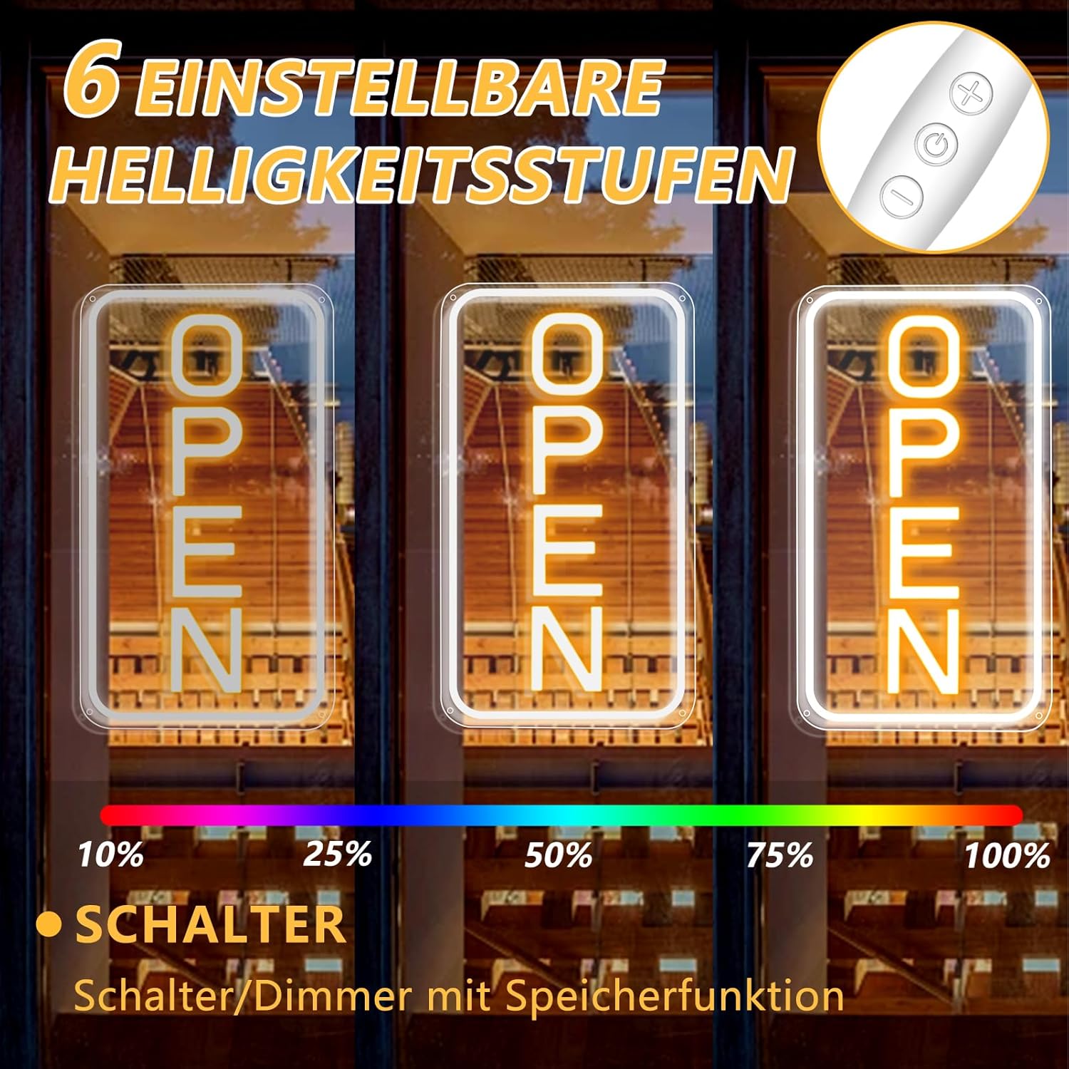 Lightingwill Cartello Open Neon LED 5V USB - immagine 3