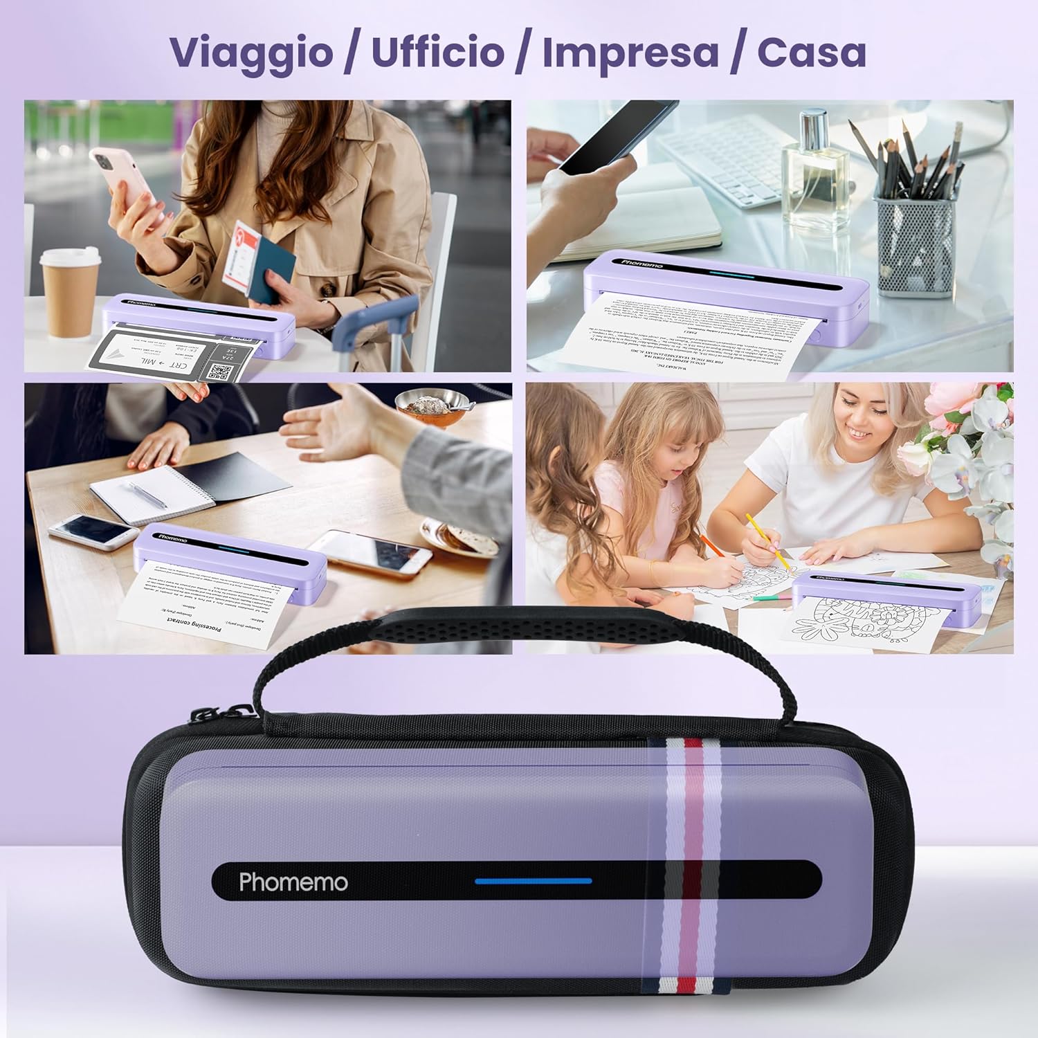 Phomemo M832 - Stampante Termica Portatile A4 300 DPI - immagine 5