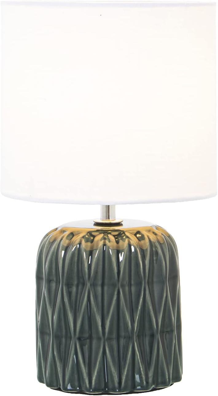 LÁMPARA SOBREMESA CERÁMICA CELESTE, 1XE14,MAX.40W °17X30CM, BASE: °11X14,5CM - immagine 4