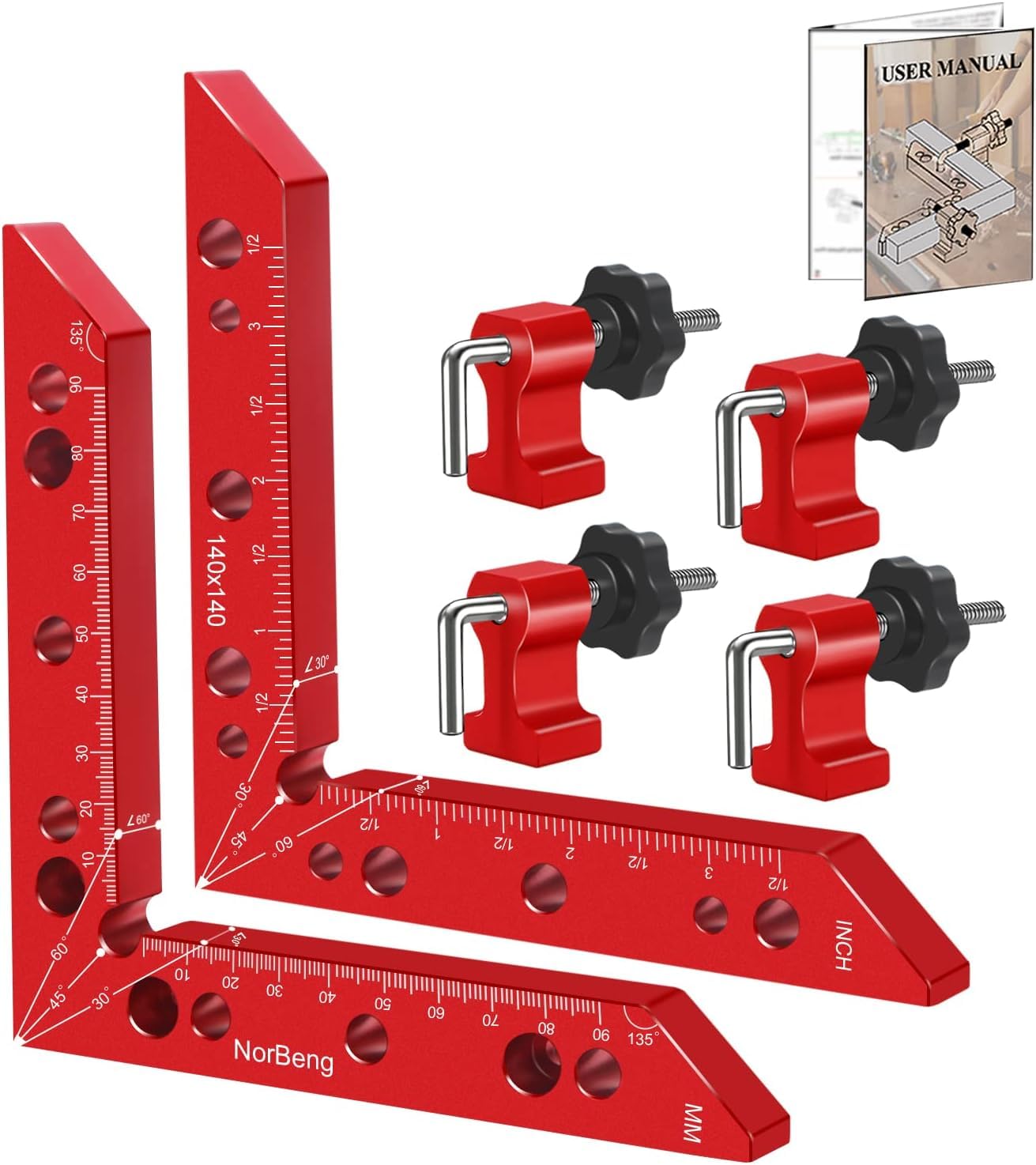 Morsetti Angolari 90 Gradi in Alluminio 140mm