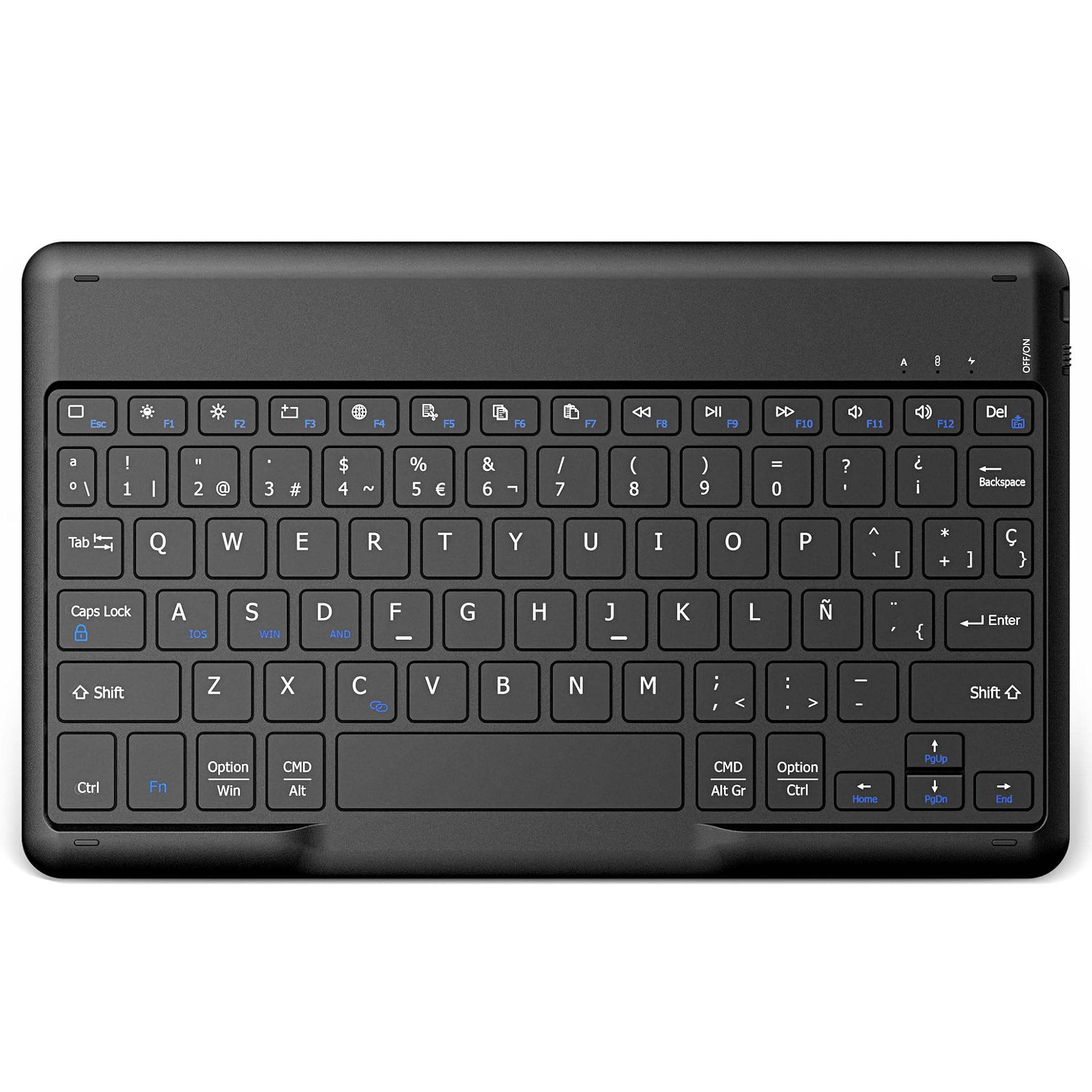 Easyacc Tastiera Bluetooth Wireless per Tablet, Nero