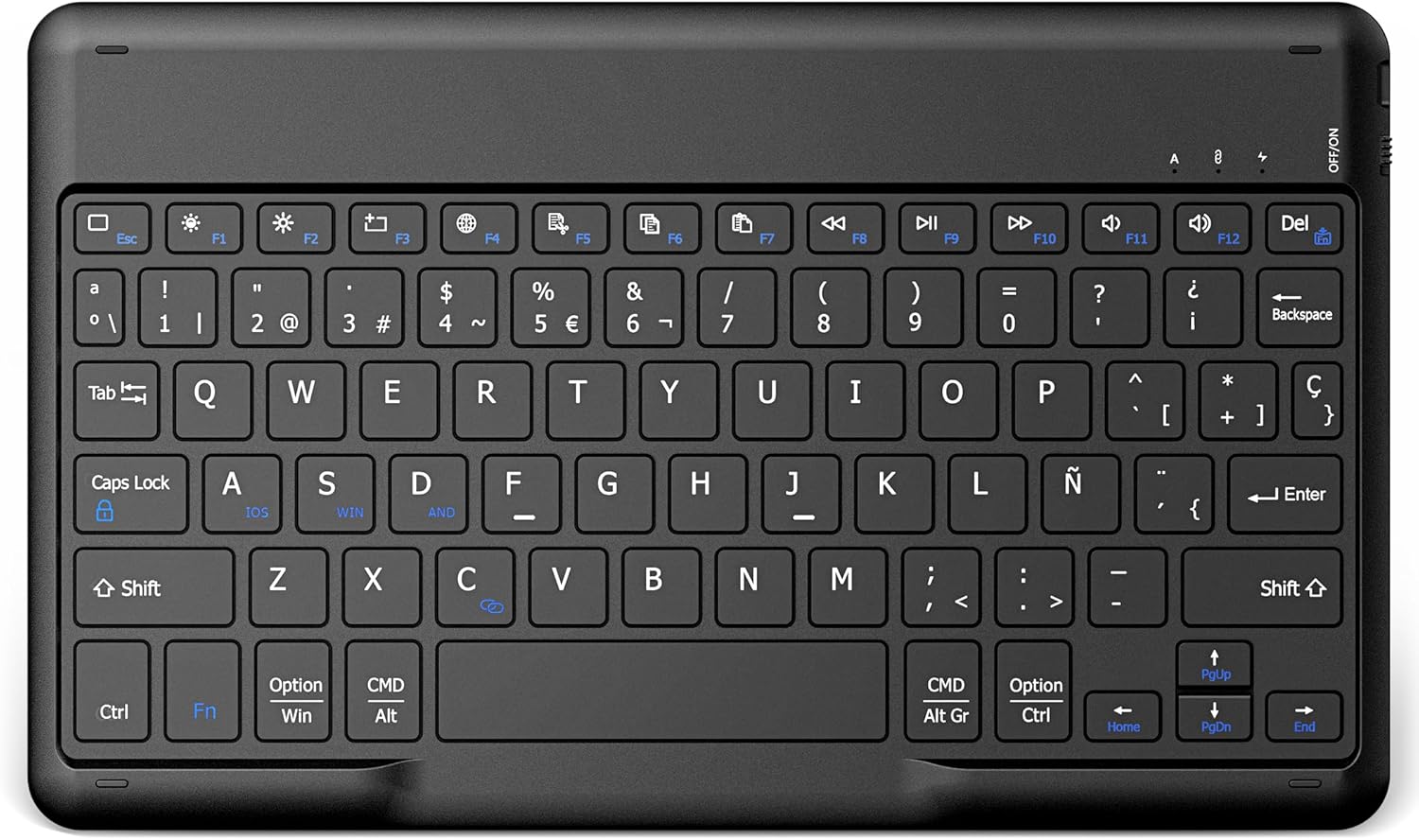 Easyacc Tastiera Bluetooth Wireless per Tablet, Nero - immagine 1