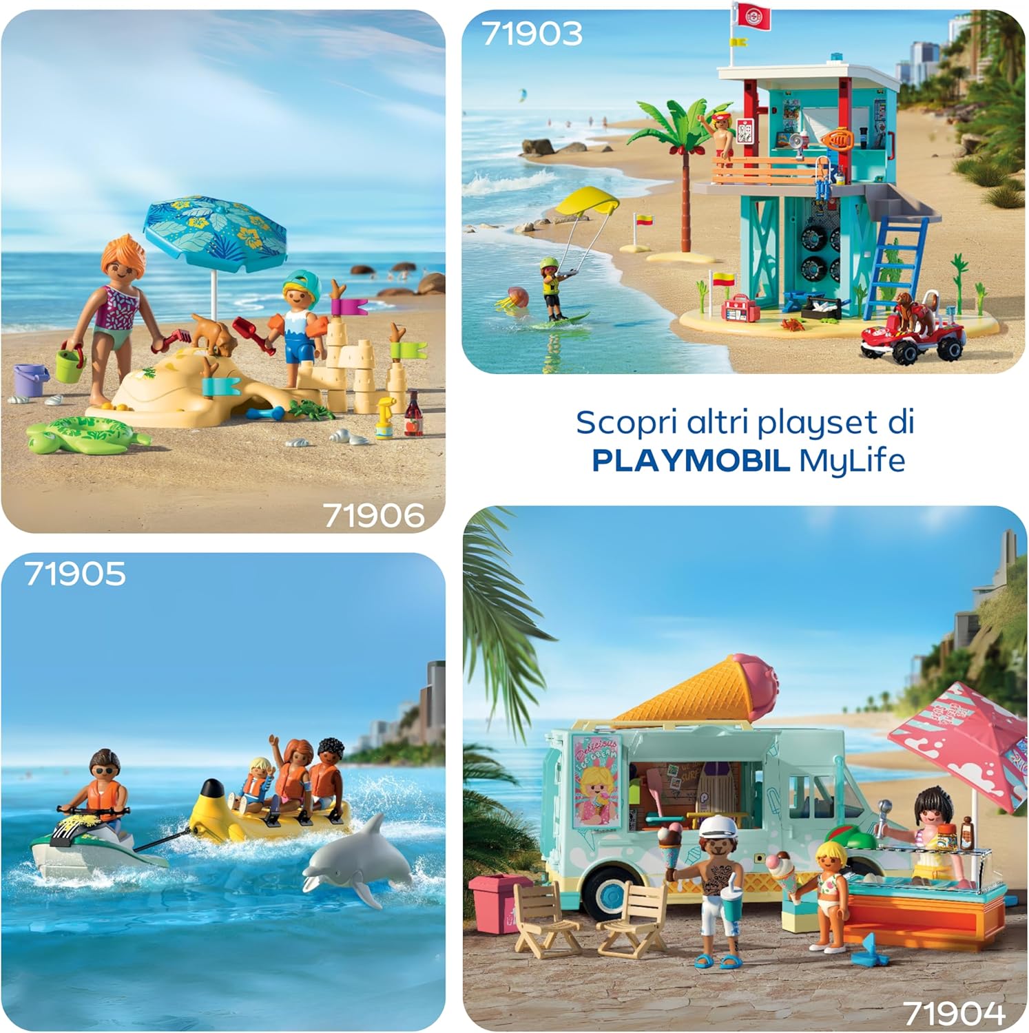 PLAYMOBIL Vacanza sulla Spiaggia - Camion Gelati e Surf - immagine 5