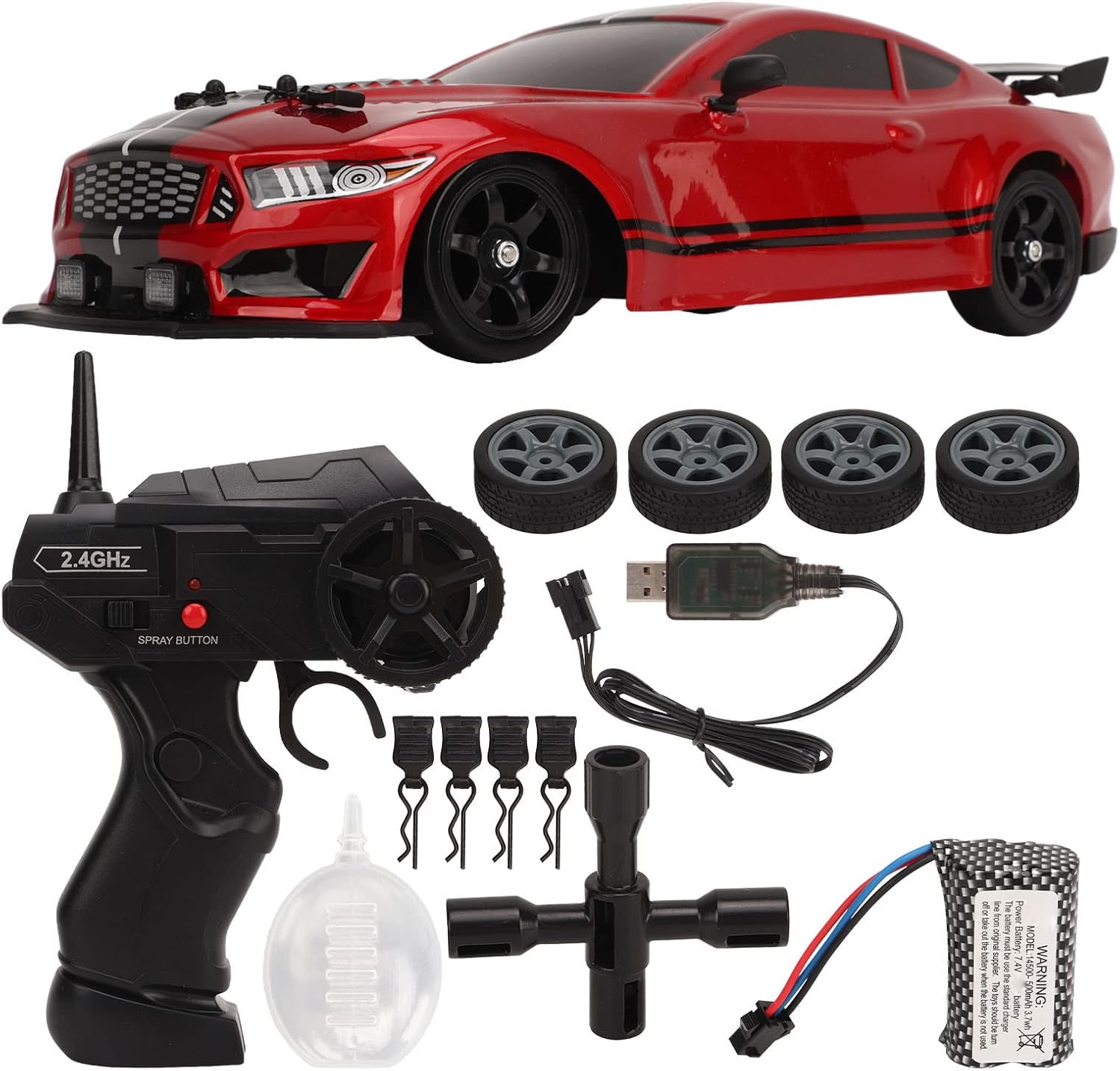 BuyWeek Auto Telecomandata Drift 2.4 Ghz con Luci LED - immagine 1