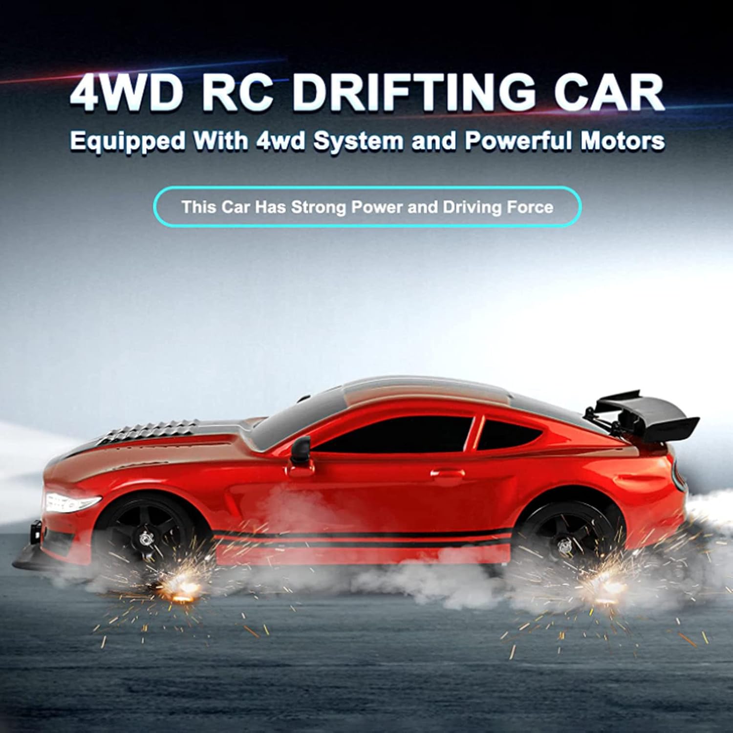 BuyWeek Auto Telecomandata Drift 2.4 Ghz con Luci LED - immagine 3