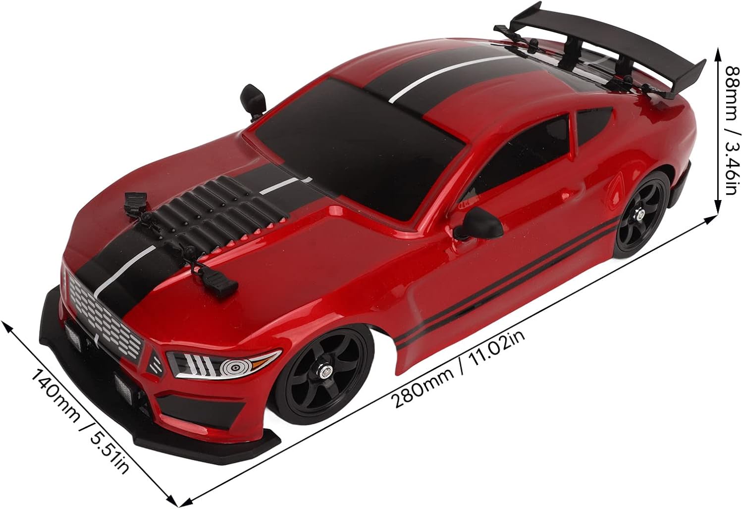 BuyWeek Auto Telecomandata Drift 2.4 Ghz con Luci LED - immagine 5