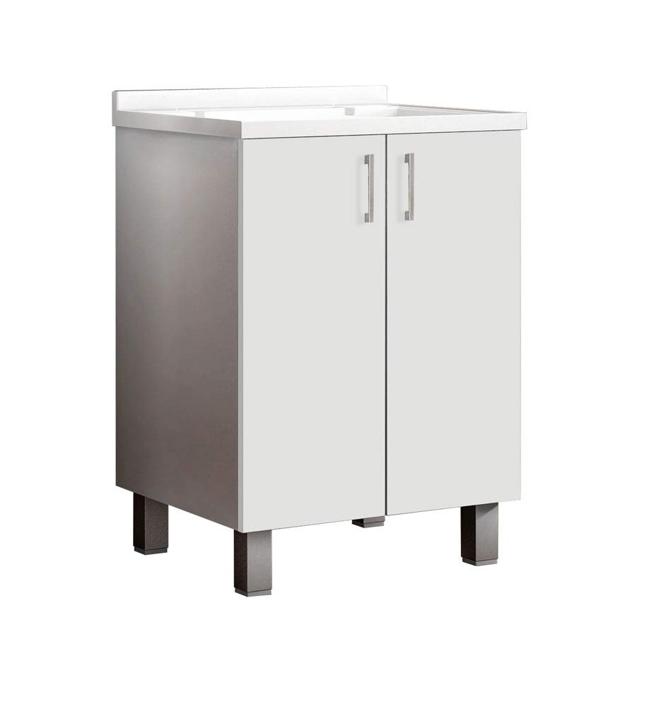 Mama Store ATENALAV Mobile Lavatoio Bianco L.60xP.50xH.86.5cm