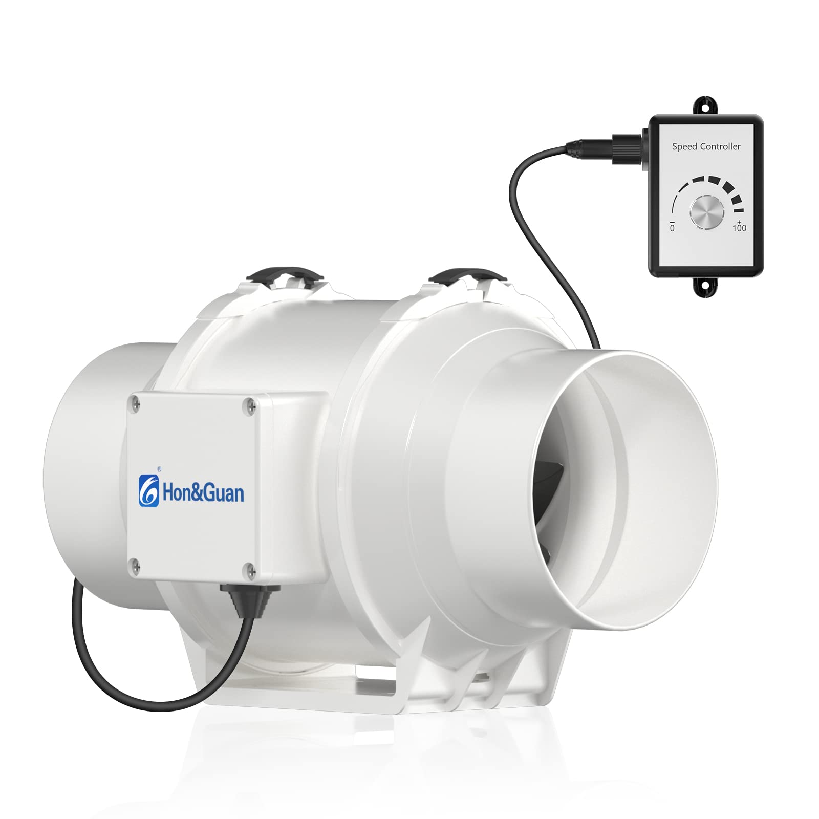 Hon&guan Ventilatore Tubolare EC 125mm con Regolatore