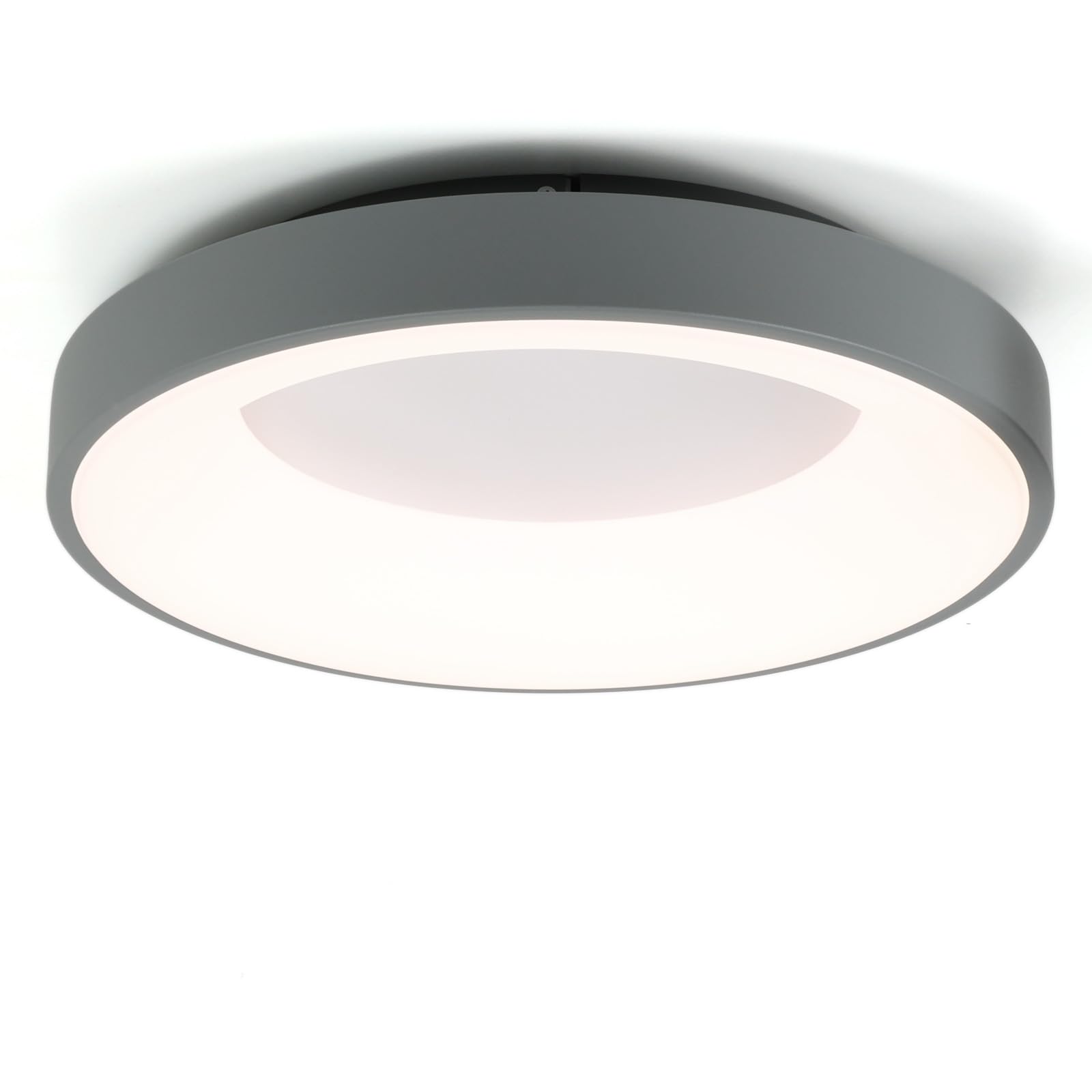 Alpinaluz Plafoniera LED 36W Ø40cm 4500lm, Grigio