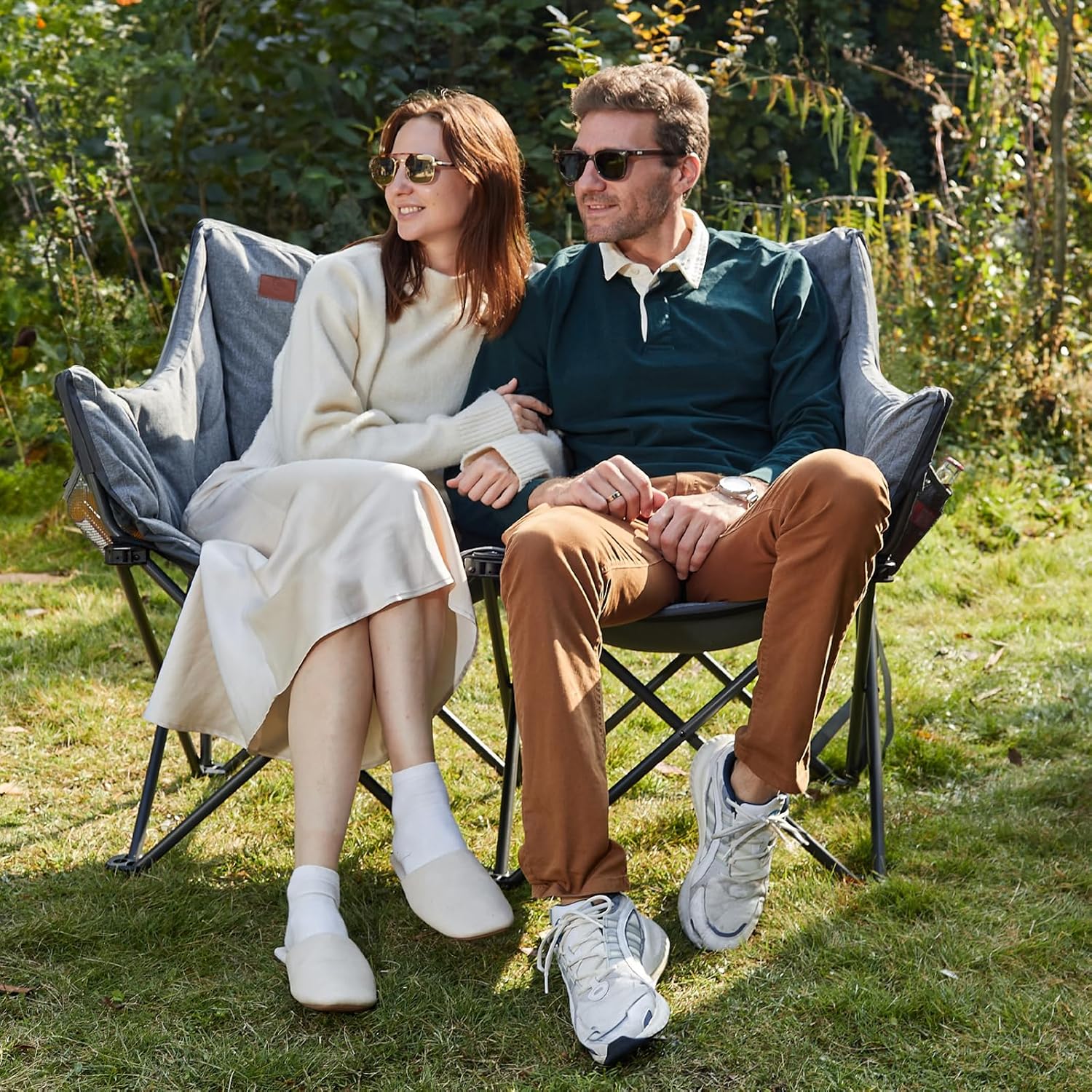 Ever Advanced Sedia da Campeggio Pieghevole per 2 Persone - immagine 2