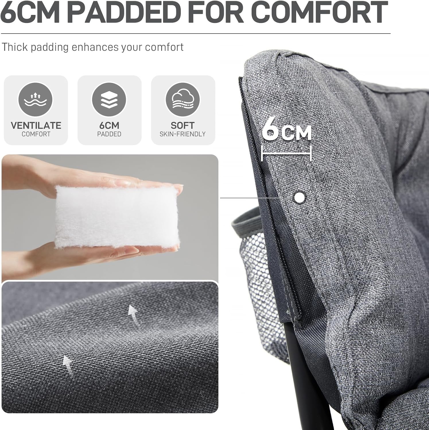 Ever Advanced Sedia da Campeggio Pieghevole per 2 Persone - immagine 5