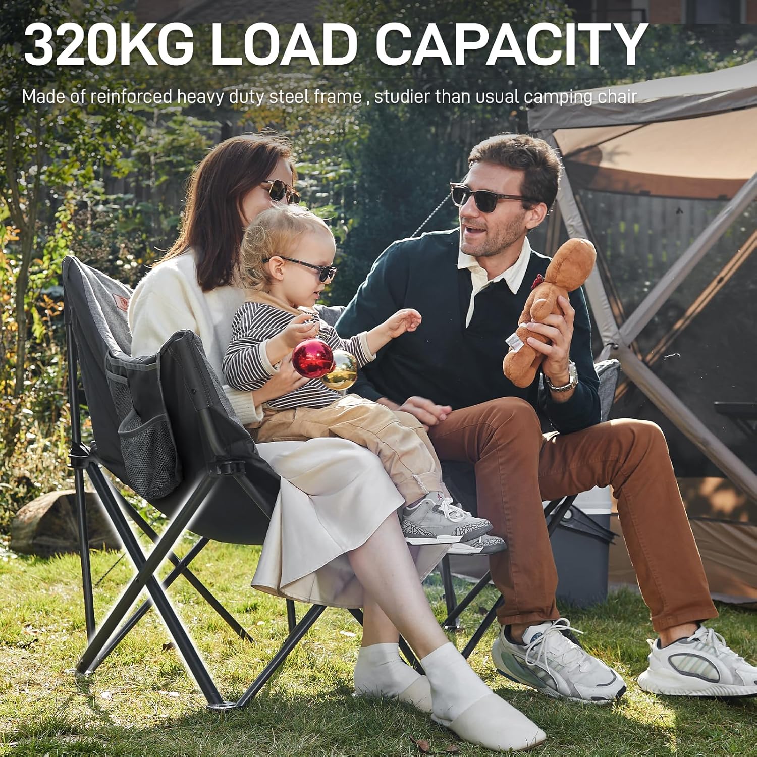 Ever Advanced Sedia da Campeggio Pieghevole per 2 Persone - immagine 6