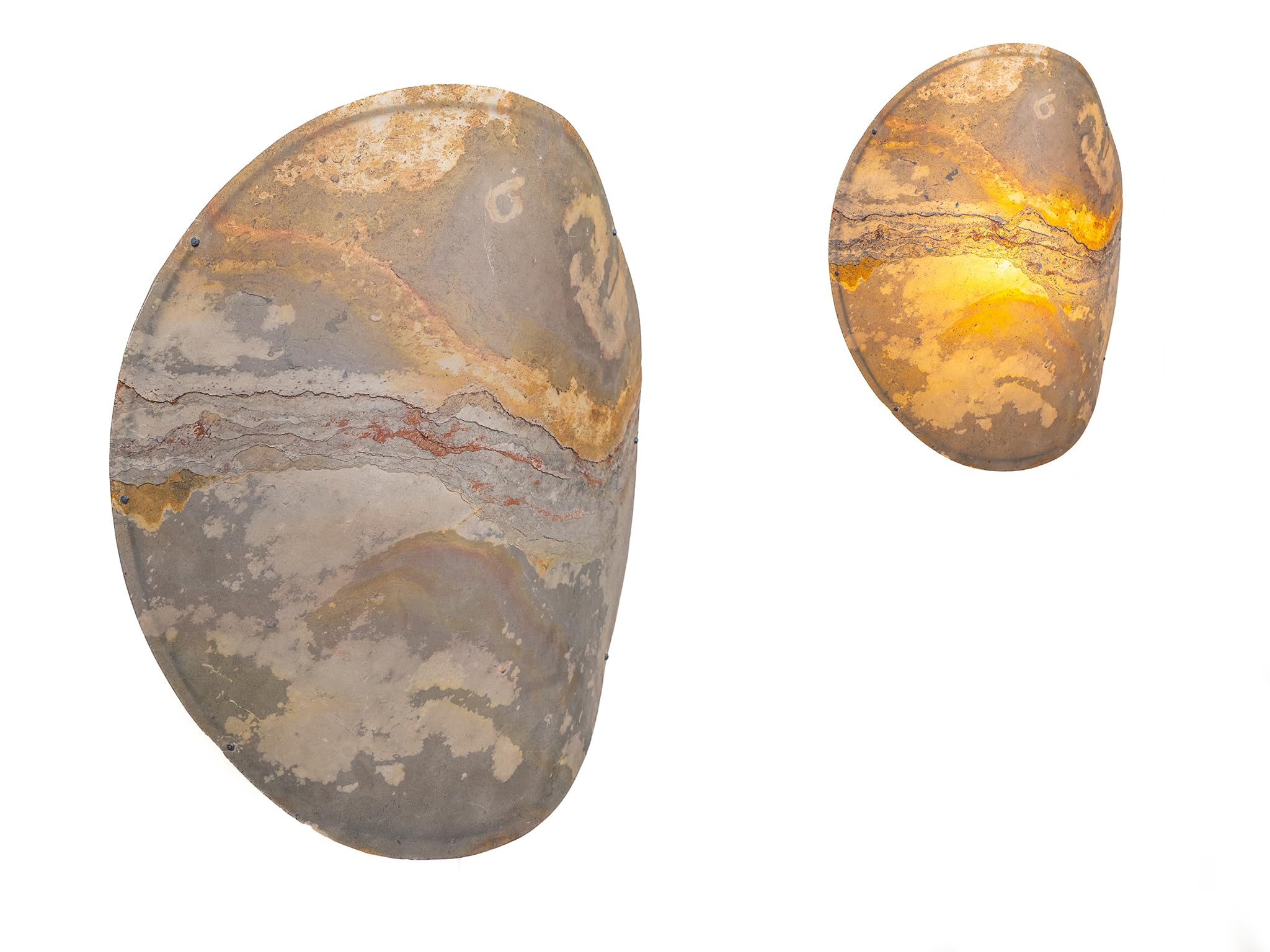 APLIQUE PLACA PARED PIEDRA ANTIQUE E27/ 220240V