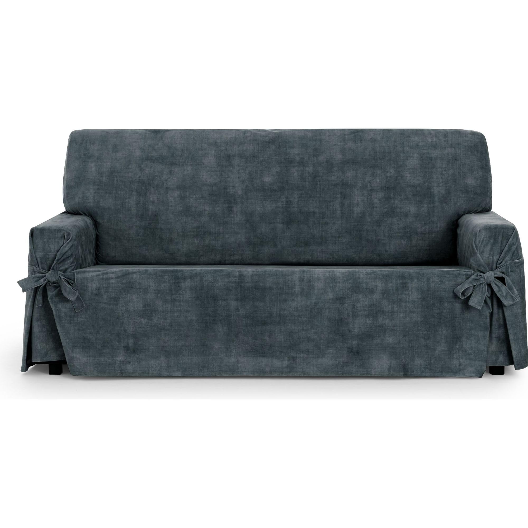 ECOMMERC3 Copridivano 2 Posti Velvet, Grigio Antracite