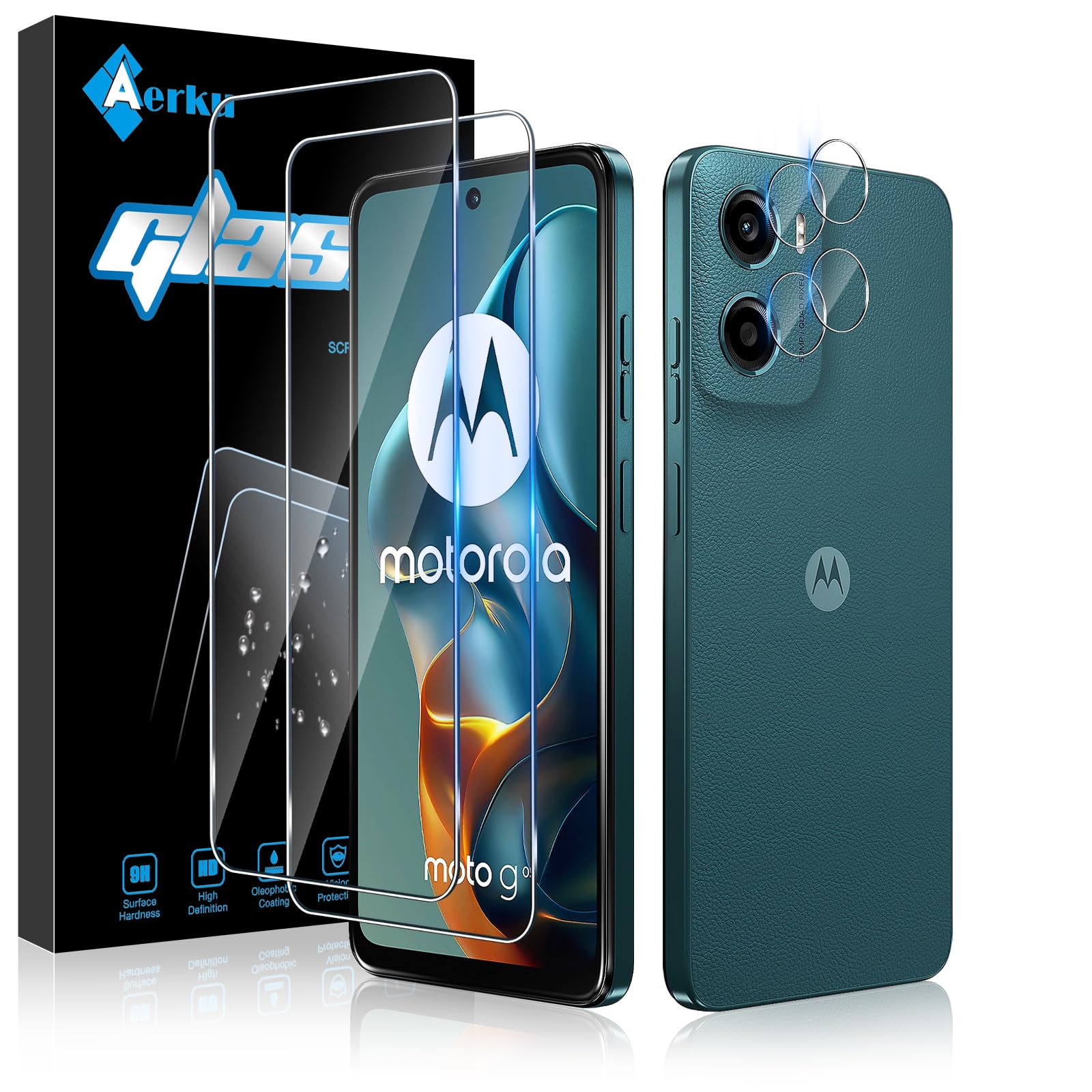 Aerku Pellicola Vetro Temperato per Motorola Moto G05