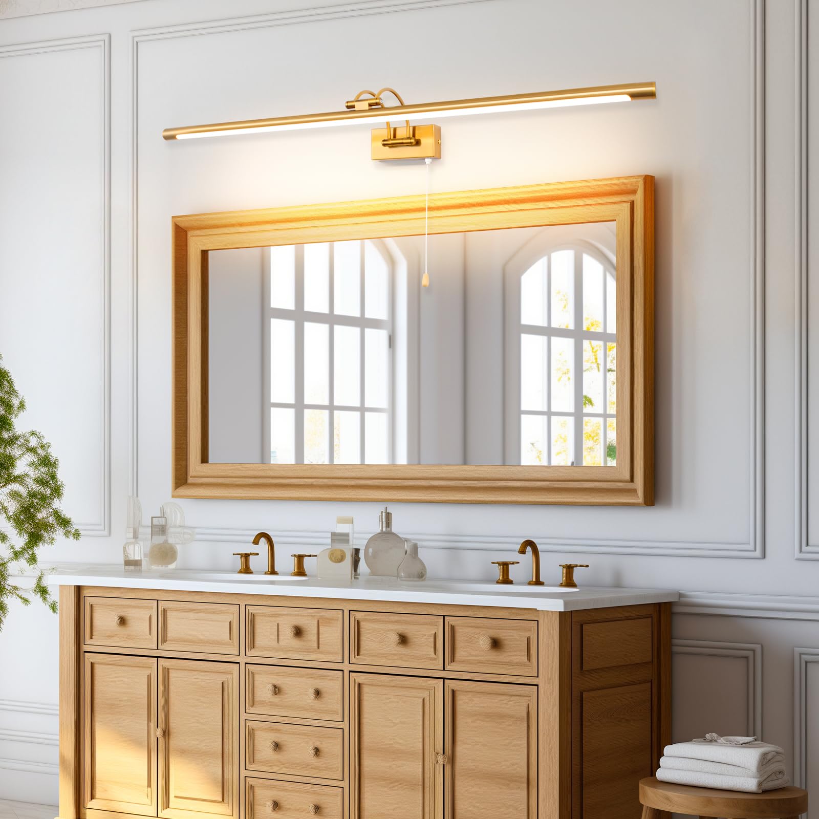 Mantolite LED Lampade da Parete per Quadri 16W, Ottone