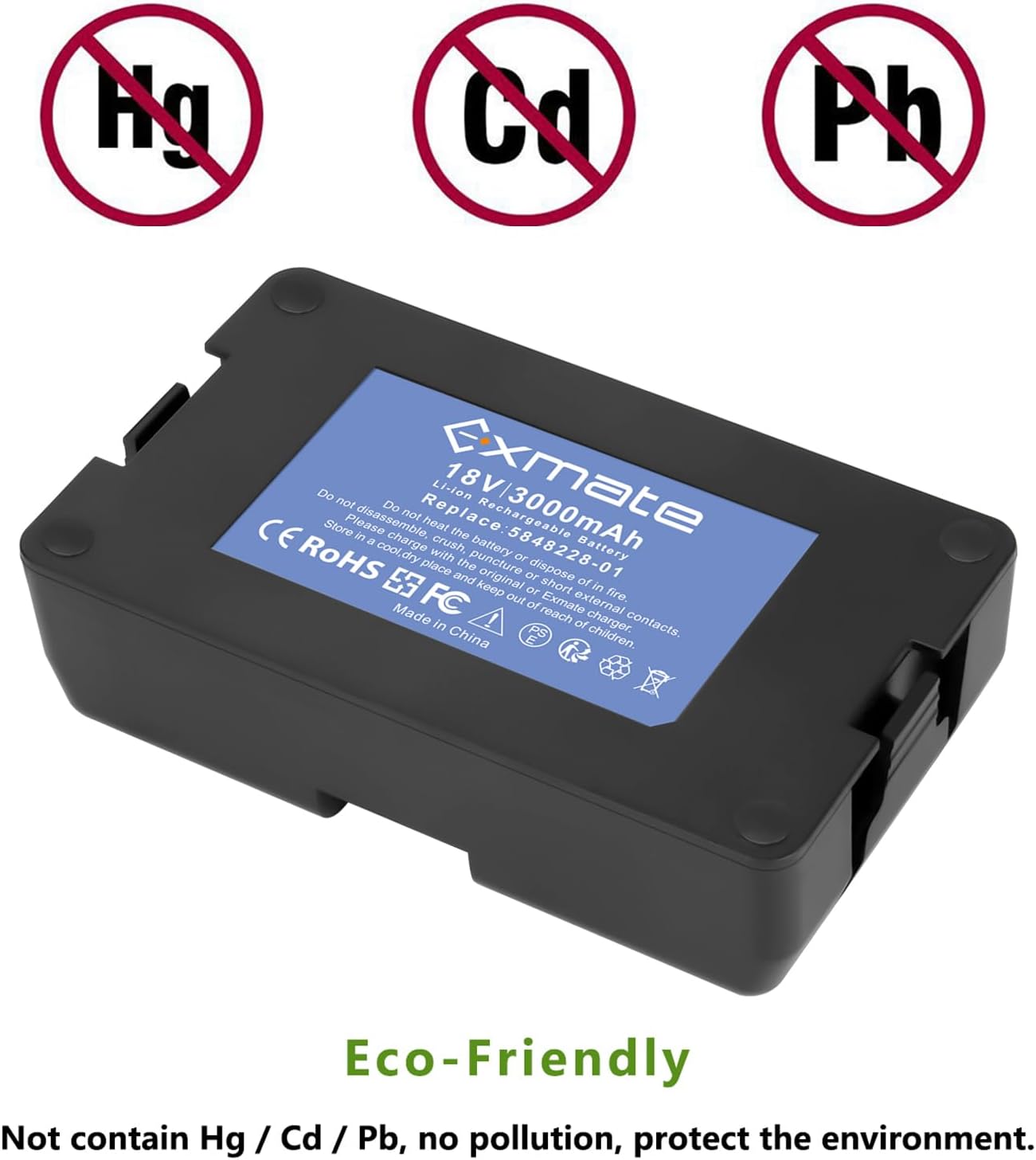 Exmate Batteria di Ricambio 18V 3000mAh - immagine 2