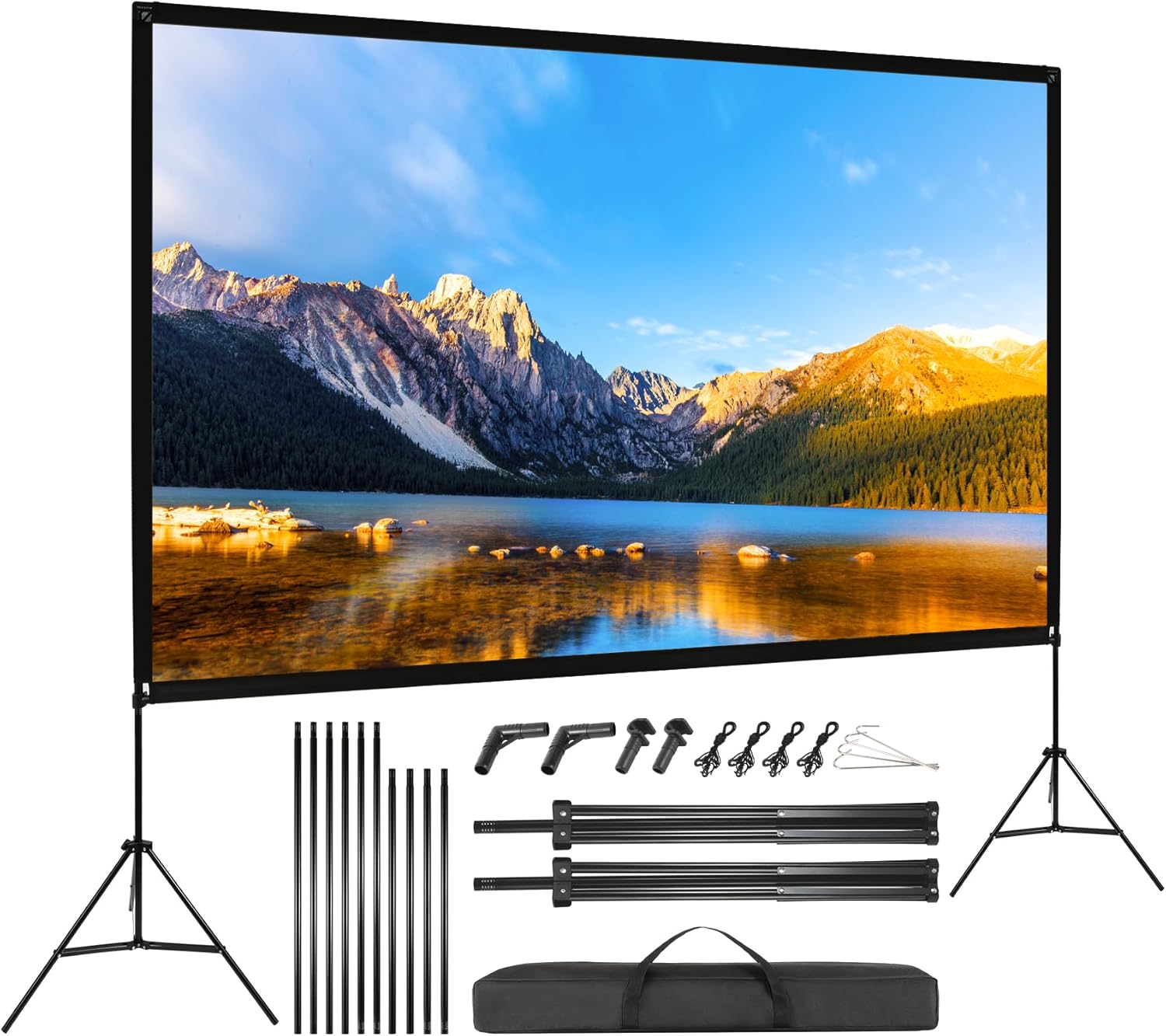 Schermo per Proiettore con Supporto 120" 4K HD - immagine 1