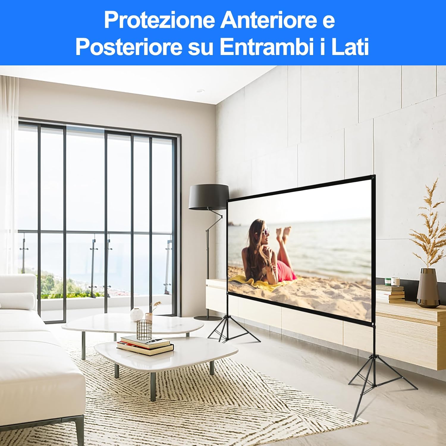 Schermo per Proiettore con Supporto 120" 4K HD - immagine 5