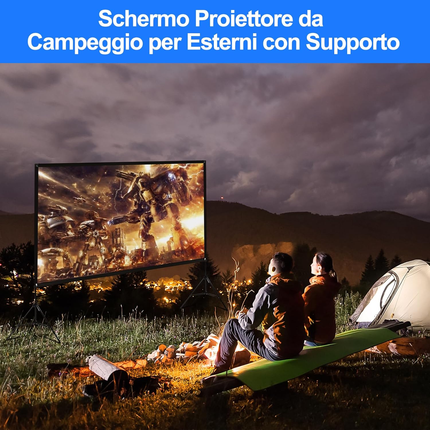 Schermo per Proiettore con Supporto 120" 4K HD - immagine 6