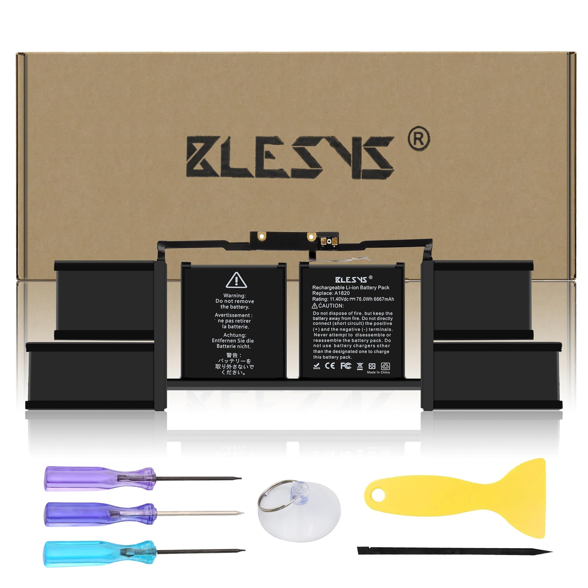 Blesys Batteria A1707 A1820 per MacBook Pro 15"