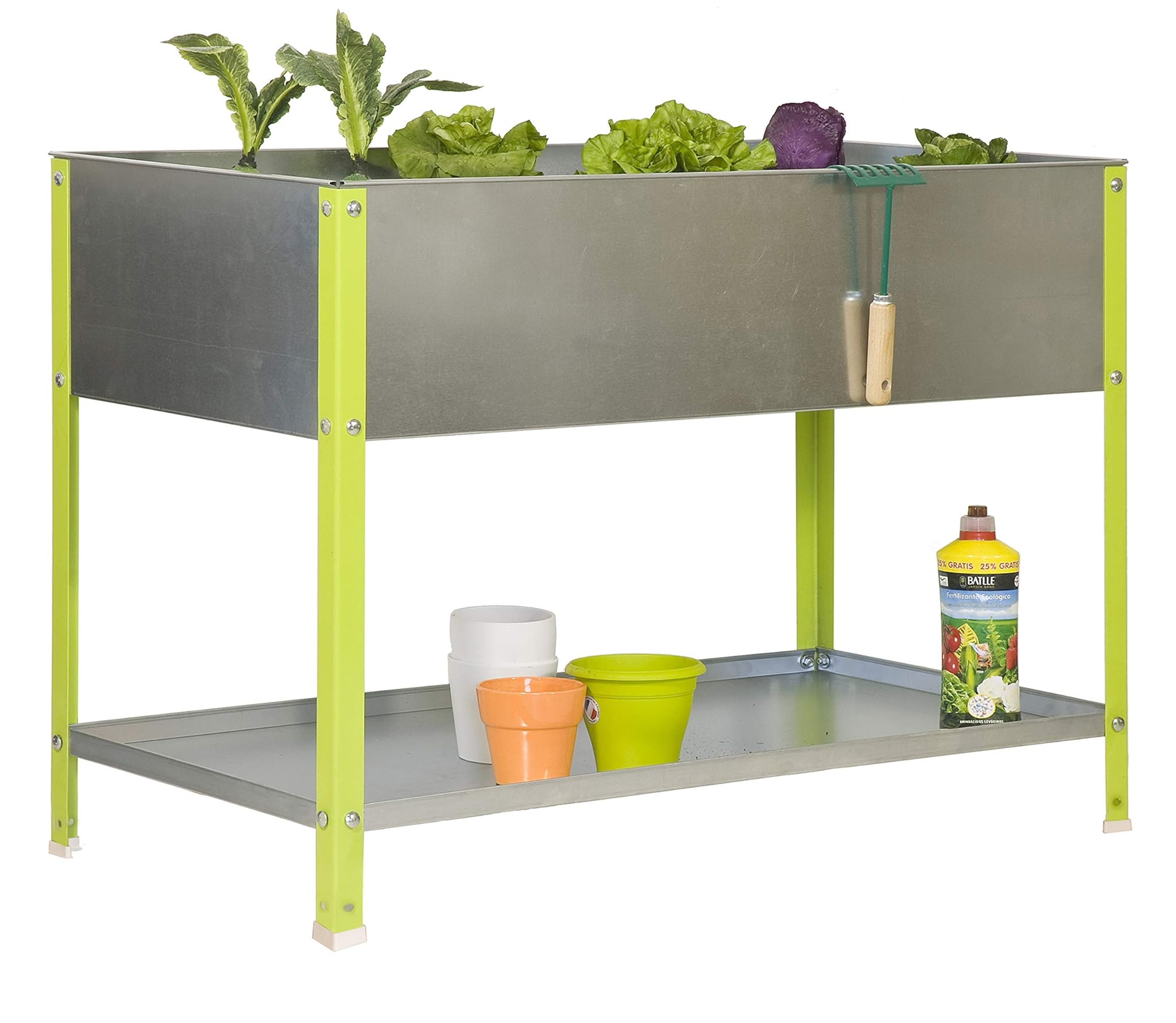 Simonrack Fioriera, 200 l, 850 x 1200 x 600 mm, verde/zincato