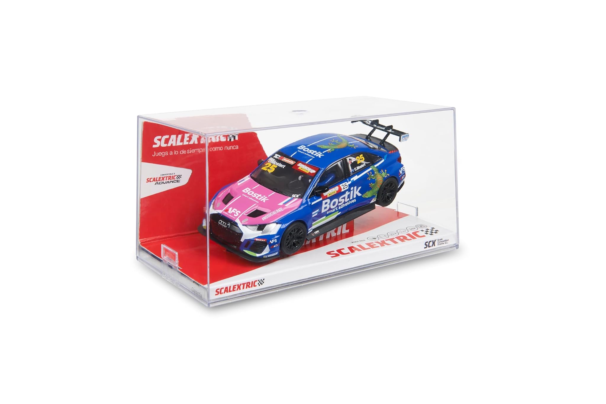 SCALEXTRIC - Auto da corsa originale - Auto Slot Scala 1:32 (Audi RS3 LMS TCR - Bostik)