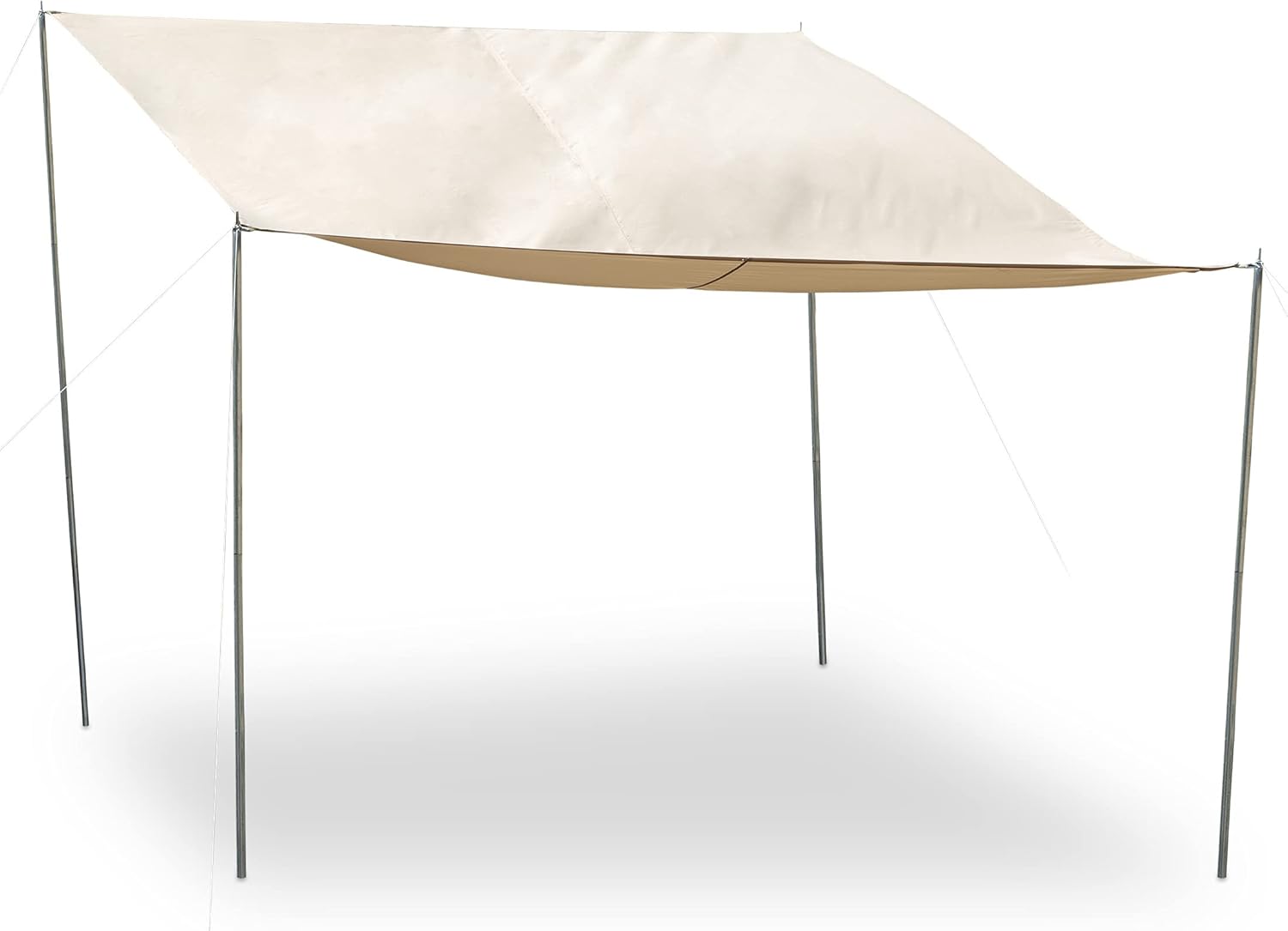 Relaxdays Tenda da Sole Rettangolare 3x4m, Beige - immagine 1